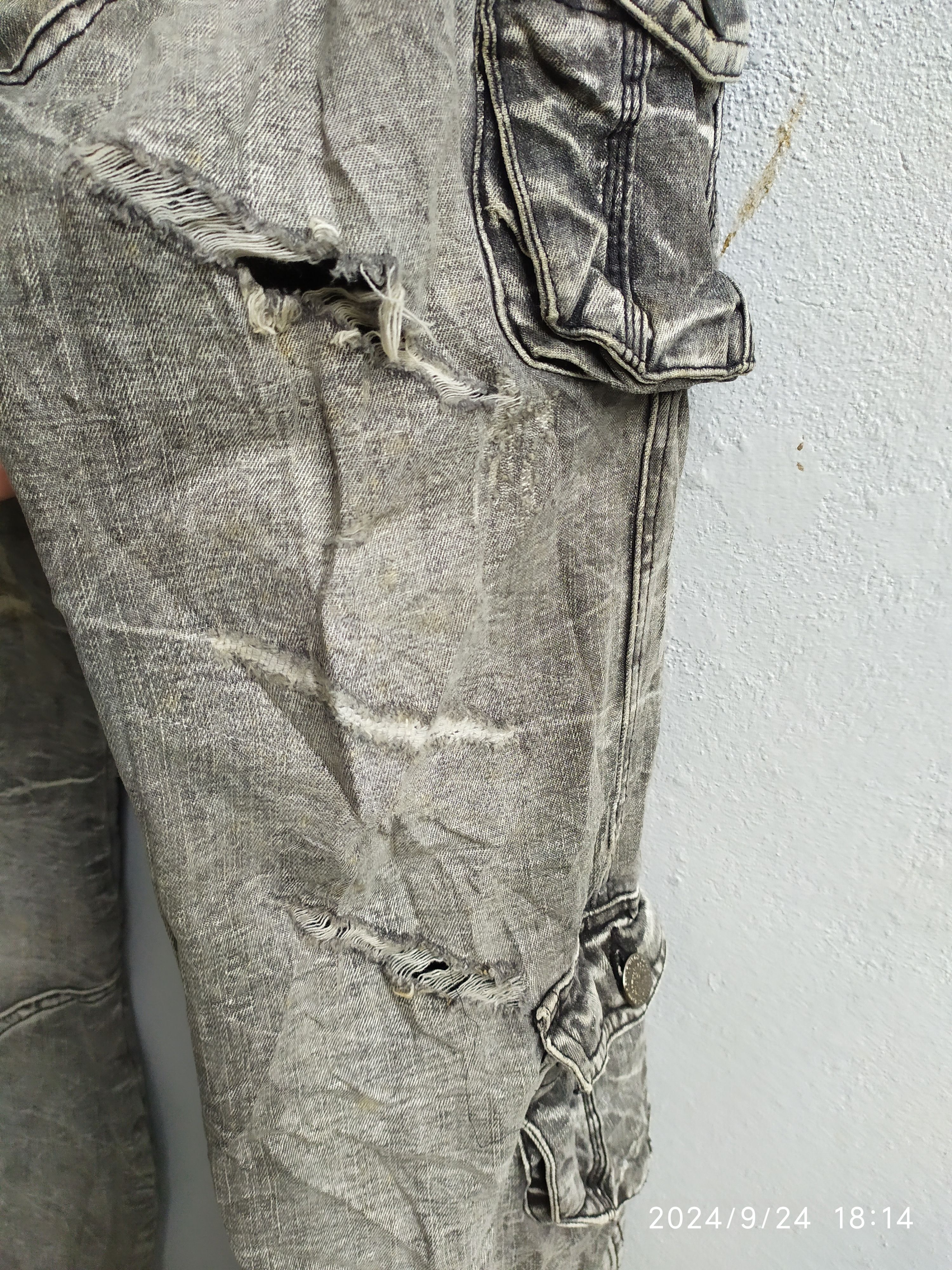 20471120 × If Six Was Nine × Japanese Brand Seditionaries Lowbox Flared Multipocket Denim Size US 31 - 8 Thumbnail