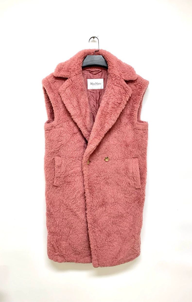 Max Mara Pink Teddy Vest