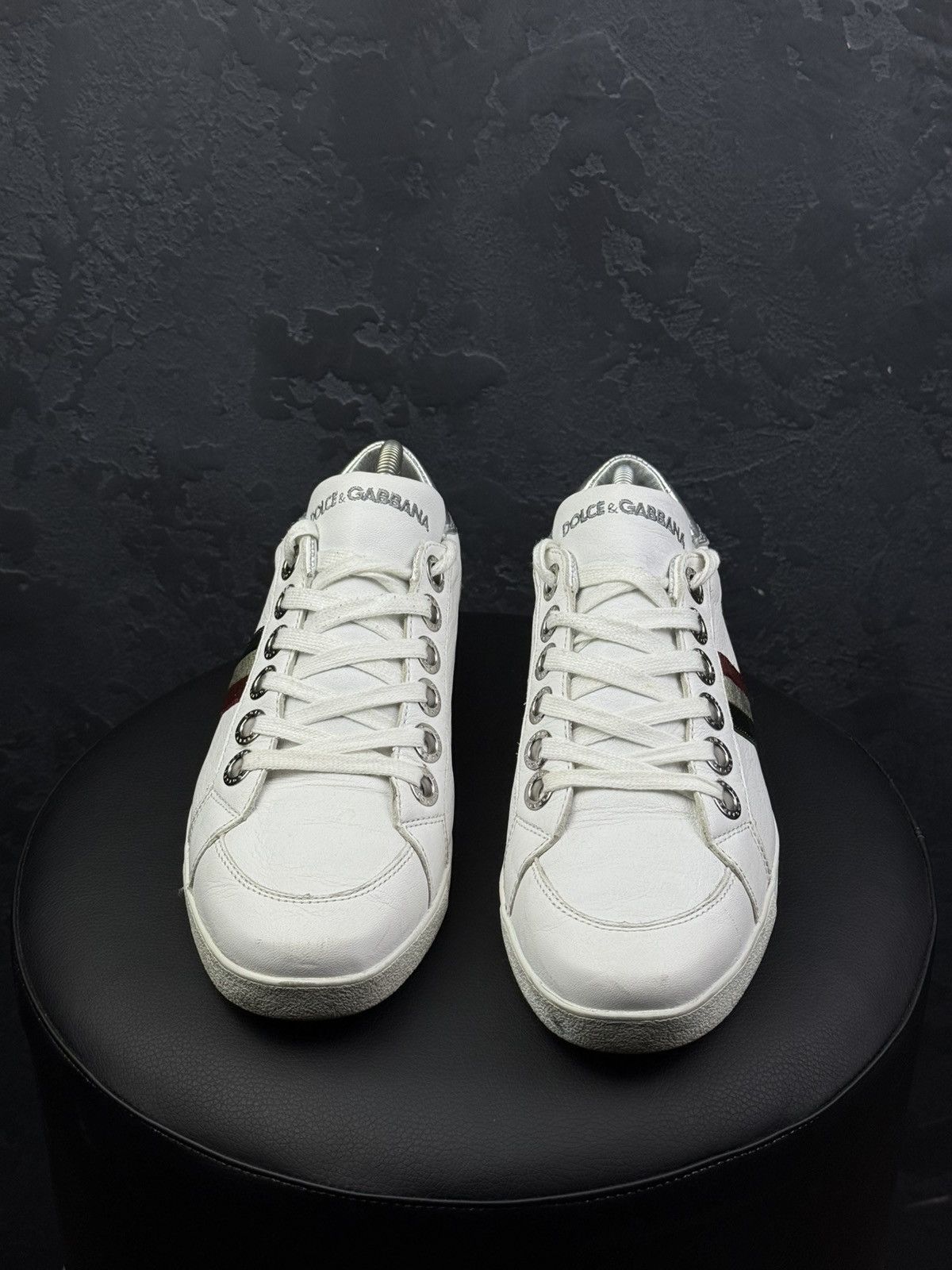 Dolce & Gabbana Dolce & Gabbana Men Leather Low-Top Sneakers Size US 7.5 / EU 40-41 - 6 Thumbnail
