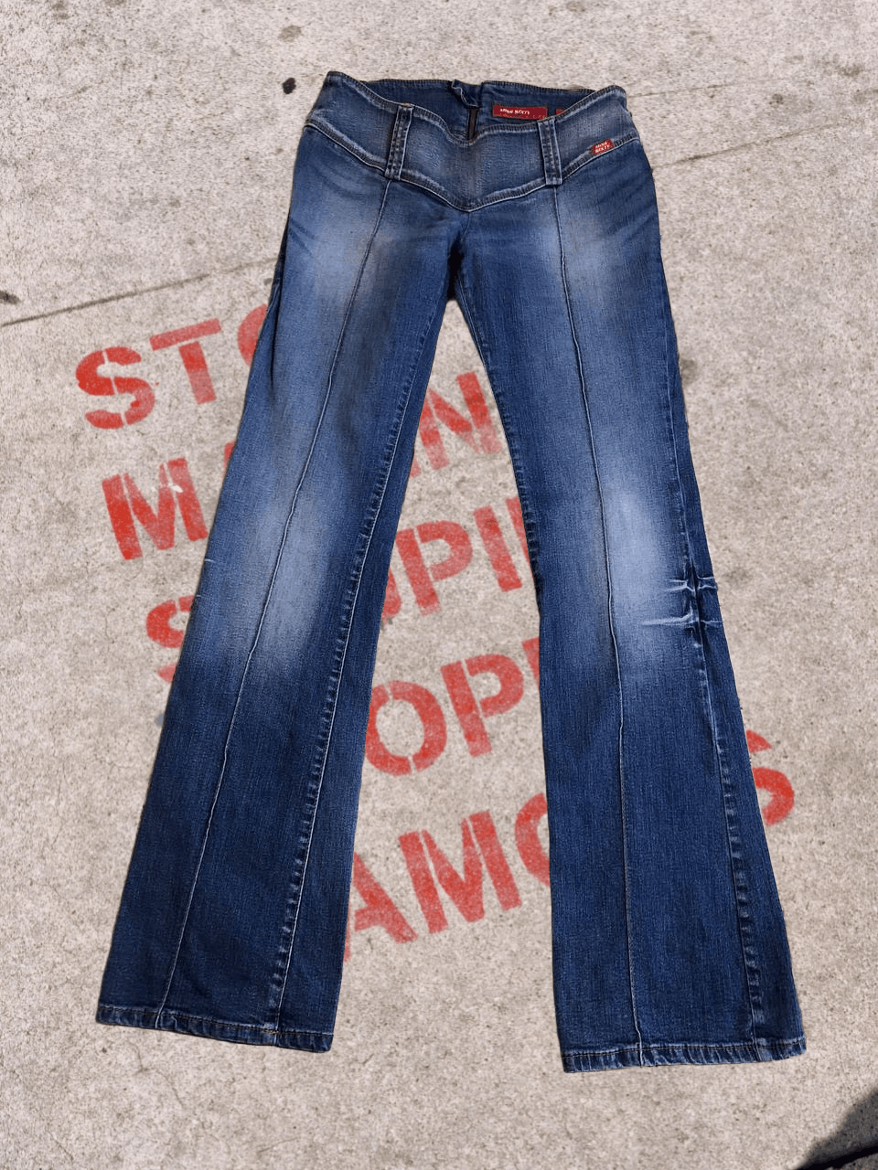 Miss Sixty Rare Miss Sixty Y2K Low Rise Blue Denim Pants Size 31" - 1 Thumbnail