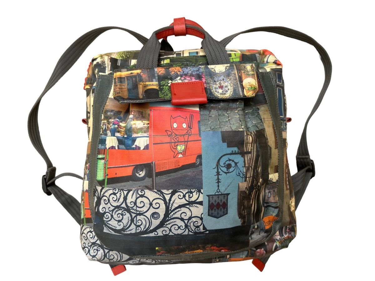 Vintage Arukan Japan Tarpaulin Printed Backpack Size ONE SIZE - 9 Thumbnail