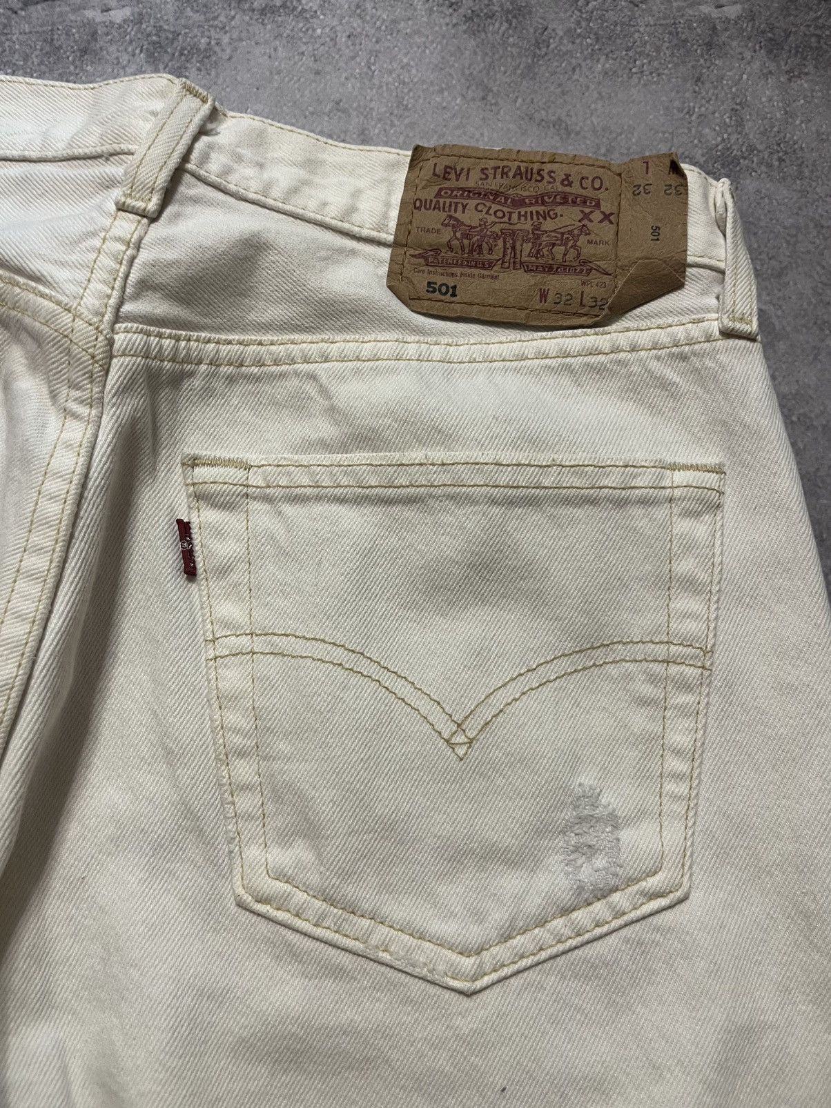Levi's Vintage Reworked Levi’s 501 denim jeans Size US 32 / EU 48 - 3 Thumbnail