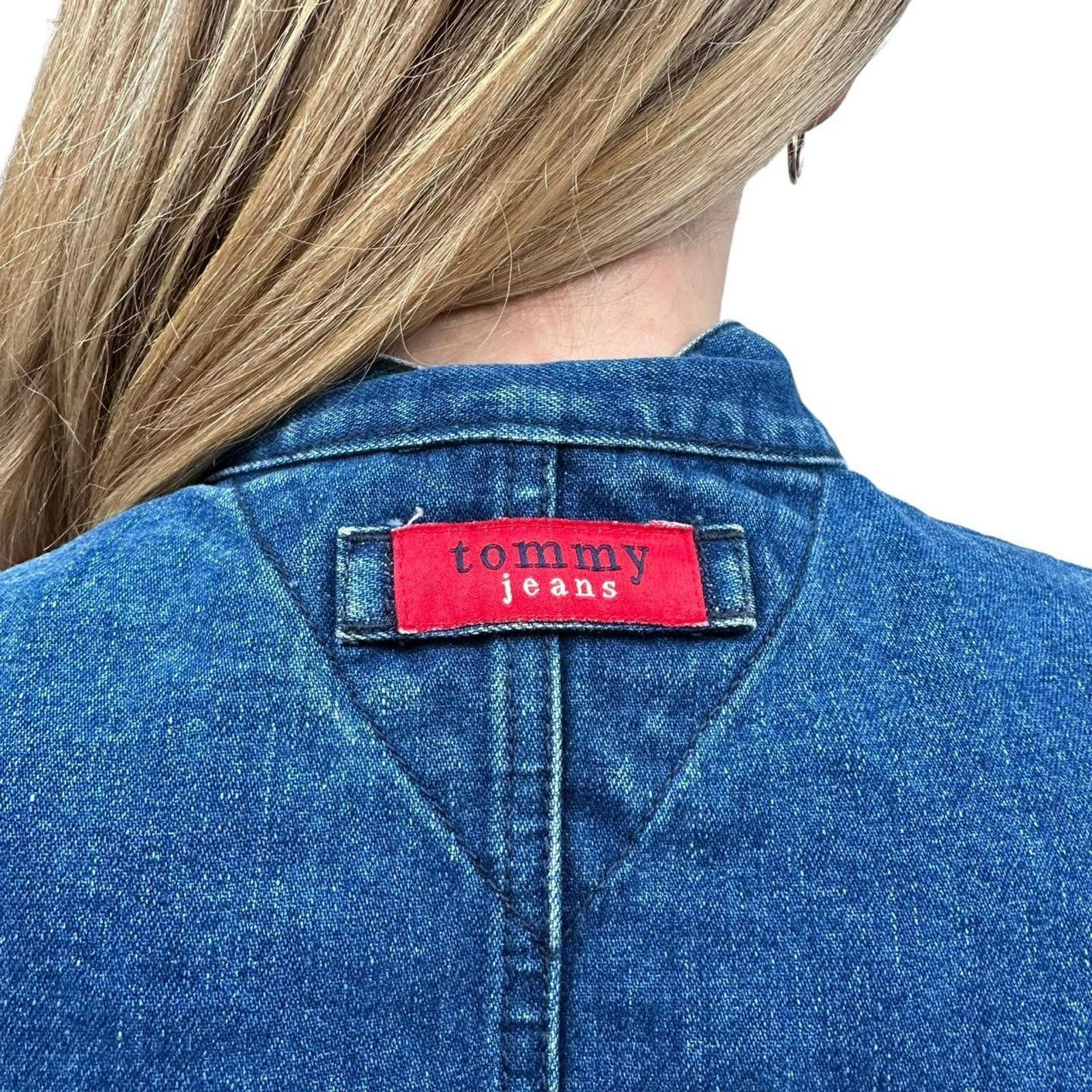 Tommy Hilfiger Vintage denim tommy hilfiger jean jacket Size L / US 10 / IT 46 - 4 Thumbnail
