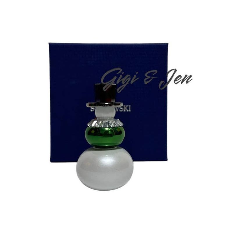 Swarovski Swarovski Holiday Cheers Snowman, Green, Figurine Christmas Size ONE SIZE - 7 Thumbnail