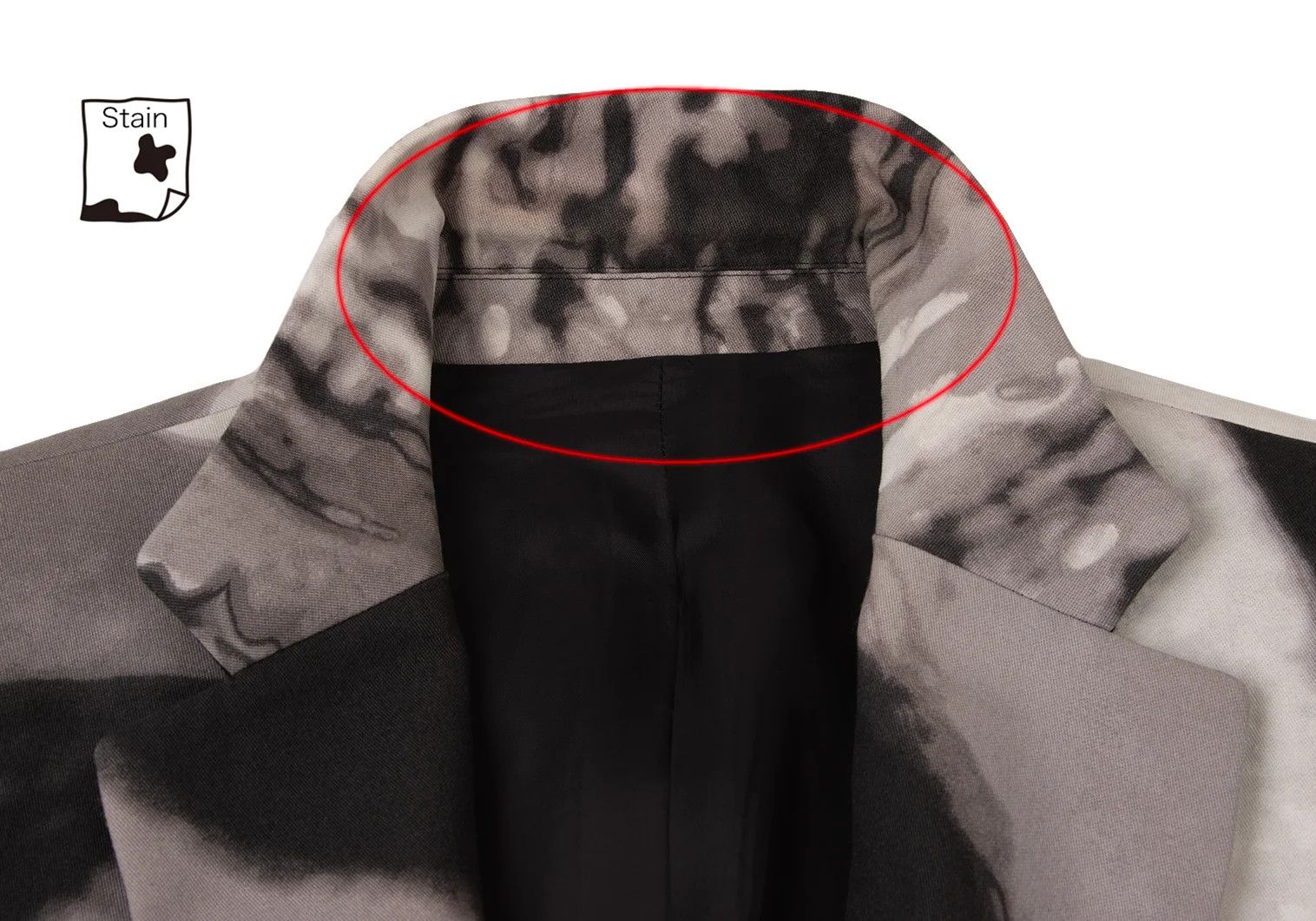 Jean Paul Gaultier Face Graphic Snap Button Jacket in White and Gray Size US M / EU 48-50 / 2 - 4 Thumbnail