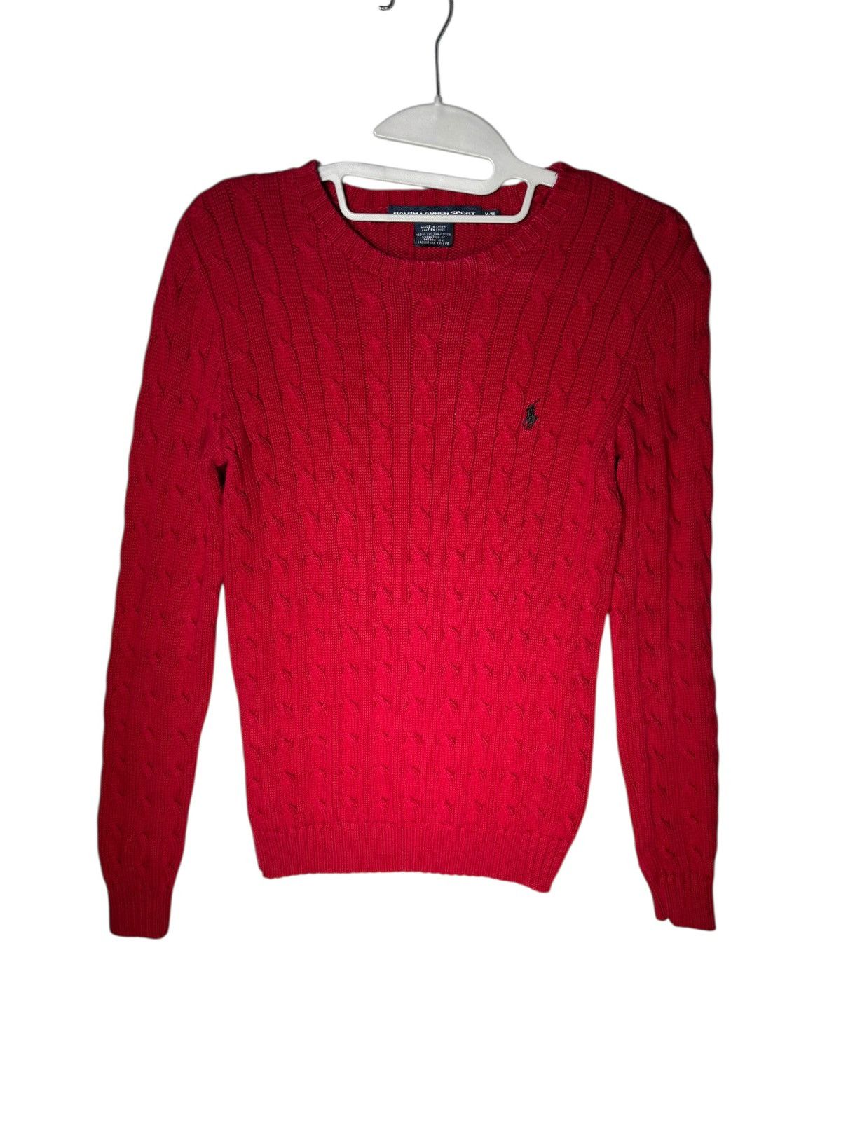 Vintage Polo Sport Cable Knit Sweater Size M / US 6-8 / IT 42-44 - 1 Thumbnail