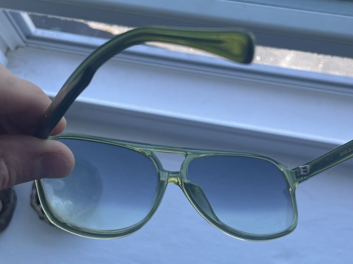 Celine Céline Paris Translucent Green Aviator Sunglasses Size ONE SIZE - 5 Thumbnail