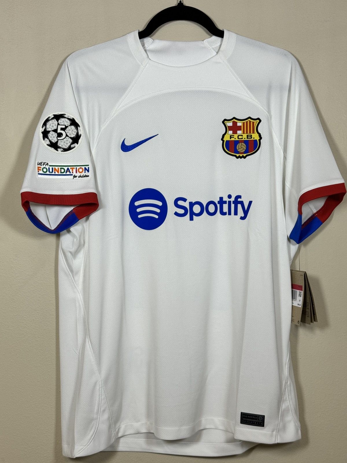 Nike Nike FC Barcelona 23-24 Away Jersey Yamal #27 UCL Patches Size US L / EU 52-54 / 3 - 1 Thumbnail