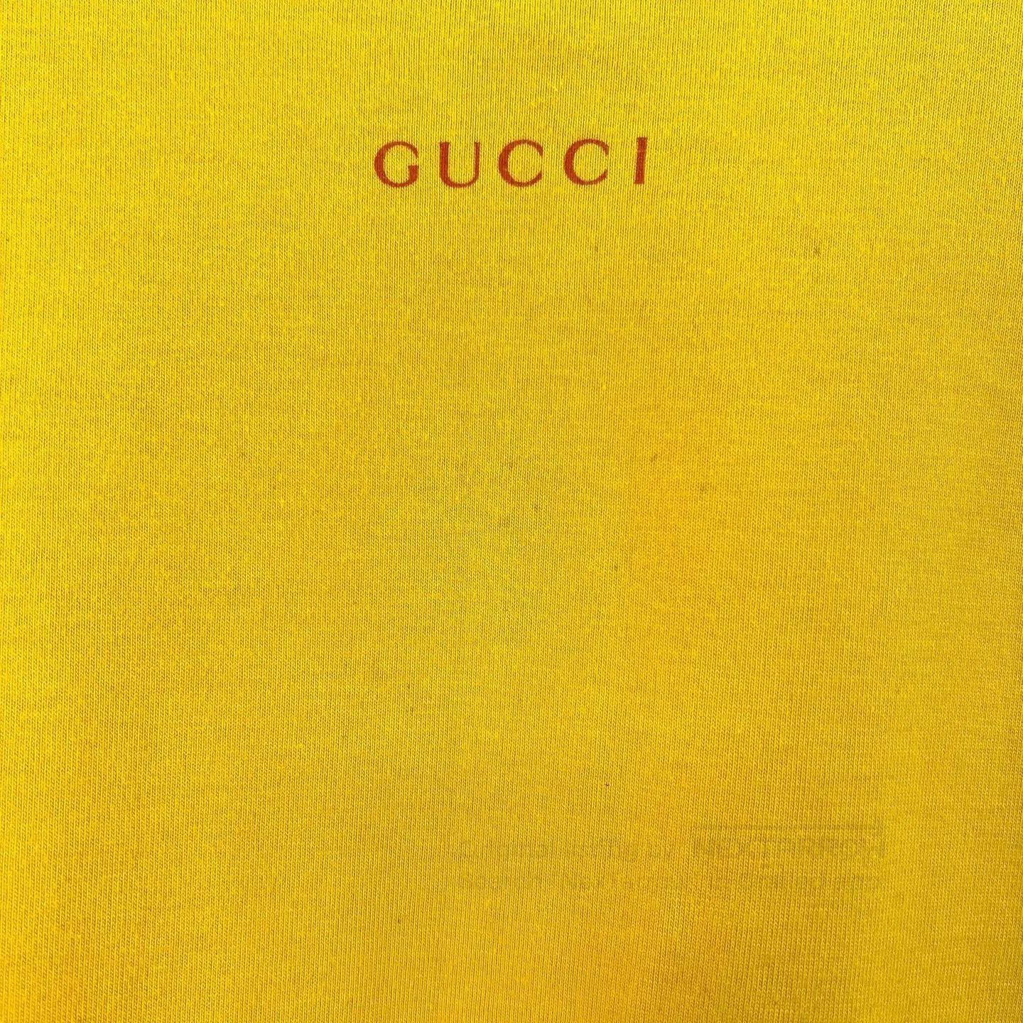 Gucci Gucci Yellow Anchor Print Short Sleeve. Size M / US 6-8 / IT 42-44 - 7 Thumbnail
