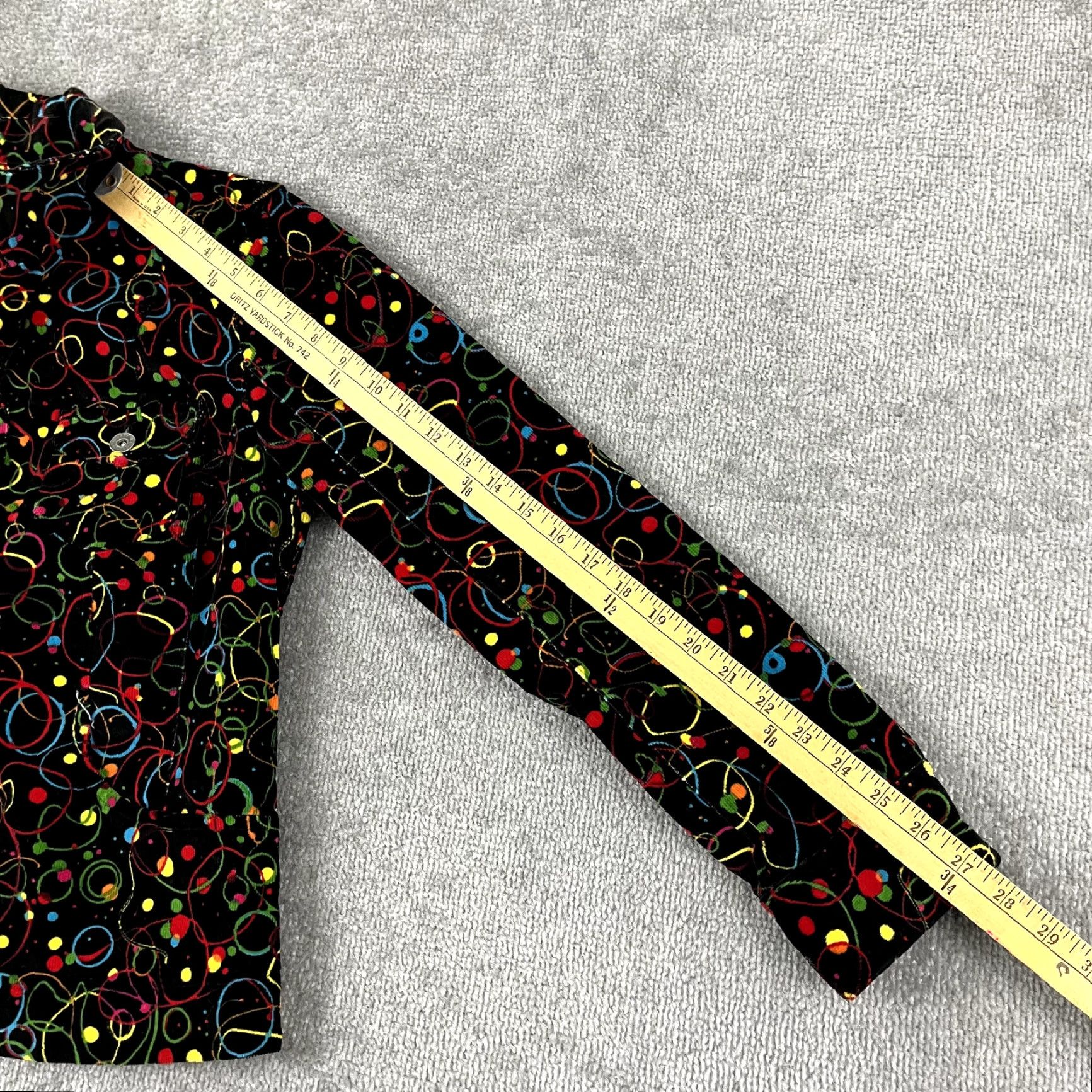 Vintage Christopher & Banks Jacket Women Medium Black Splatter Nostalgic Whimsical Retro Size M / US 6-8 / IT 42-44 - 4 Thumbnail