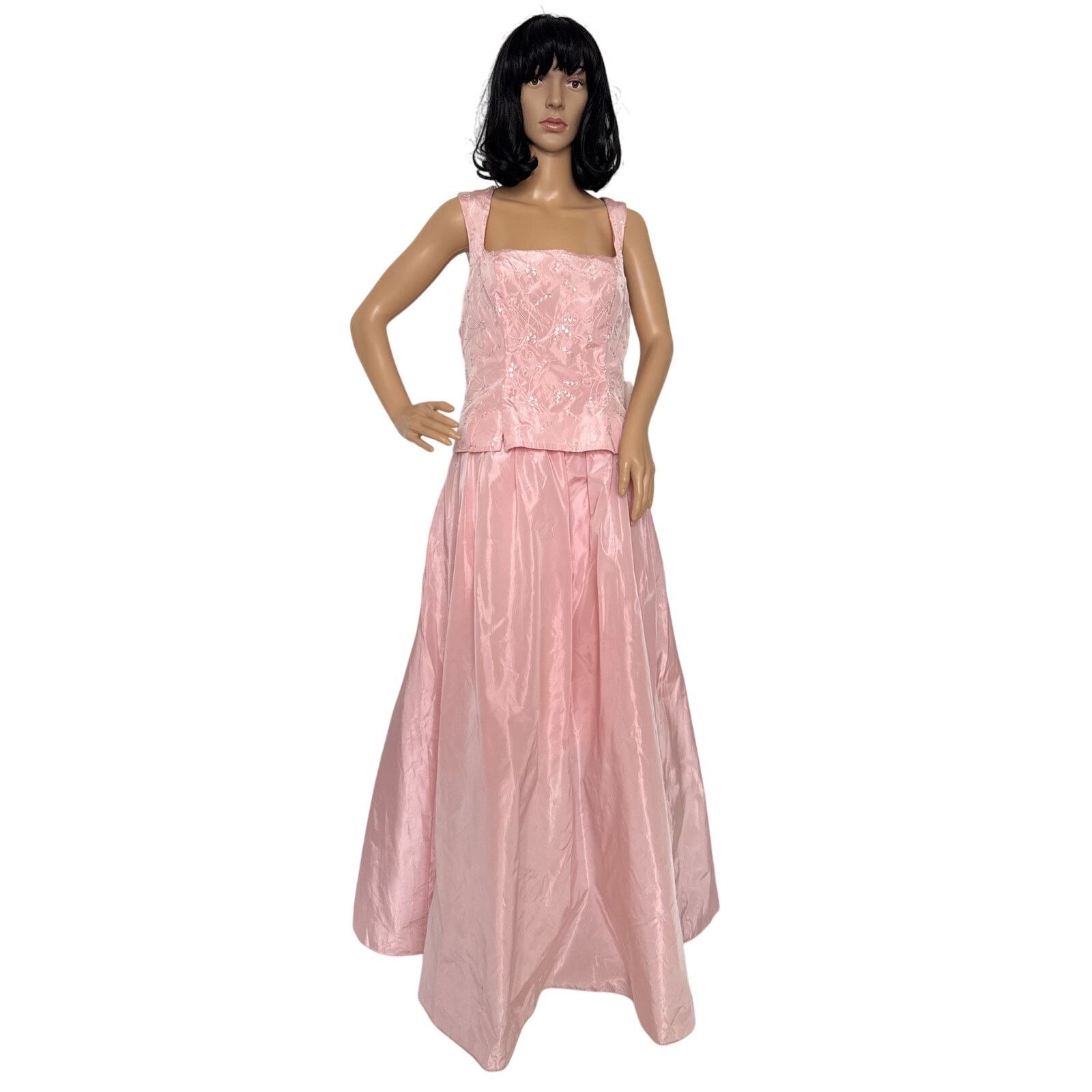 NWT Y2K Zum Zum pink sequin JCPenney Prom Dress USA large
