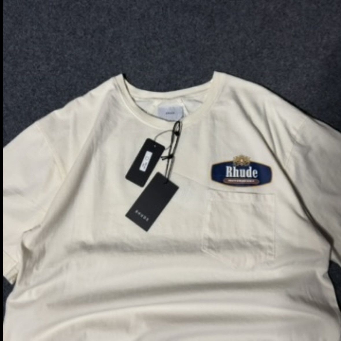 Rhude Rhude motorsport pocket tee Size US M / EU 48-50 / 2 - 2 Thumbnail