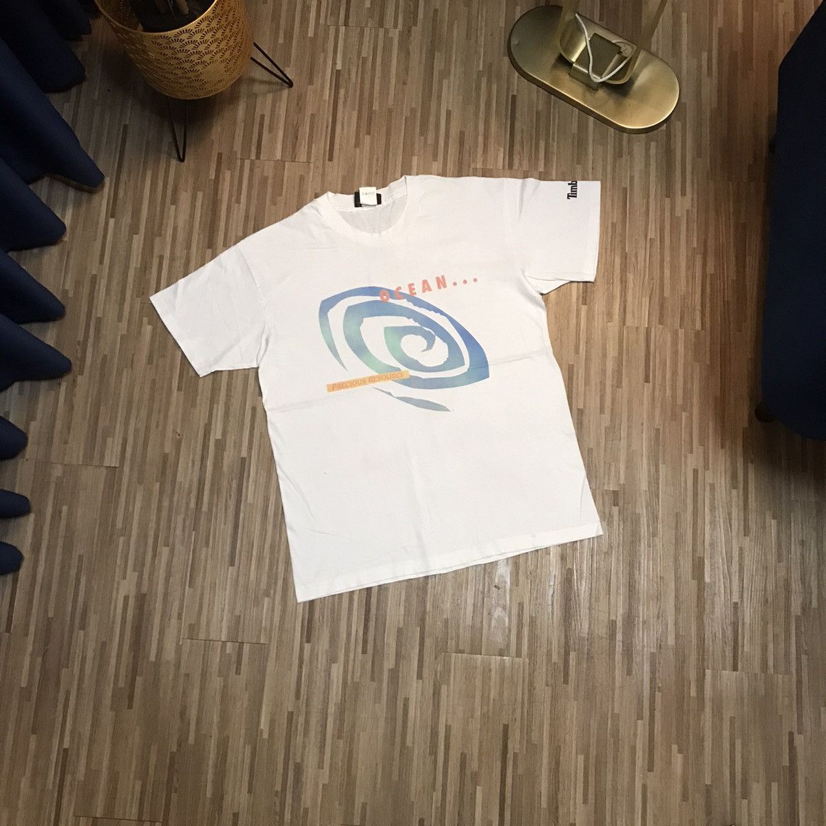 Timberland × Vintage VINTAGE TIMBERLAND WEATHER GEAR 90s RARE TEE Size US XL / EU 56 / 4 - 1 Thumbnail