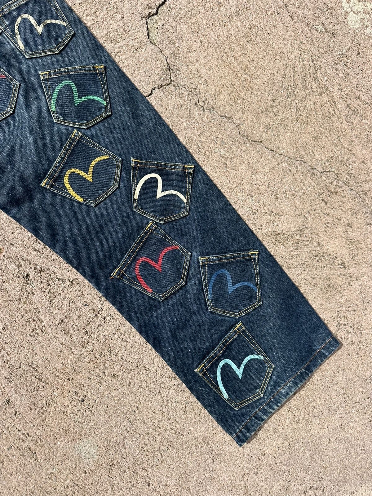 Evisu × Japanese Brand Evisu Multi Pocket Jeans Denim Navy Size US 30 / EU 46 - 3 Thumbnail