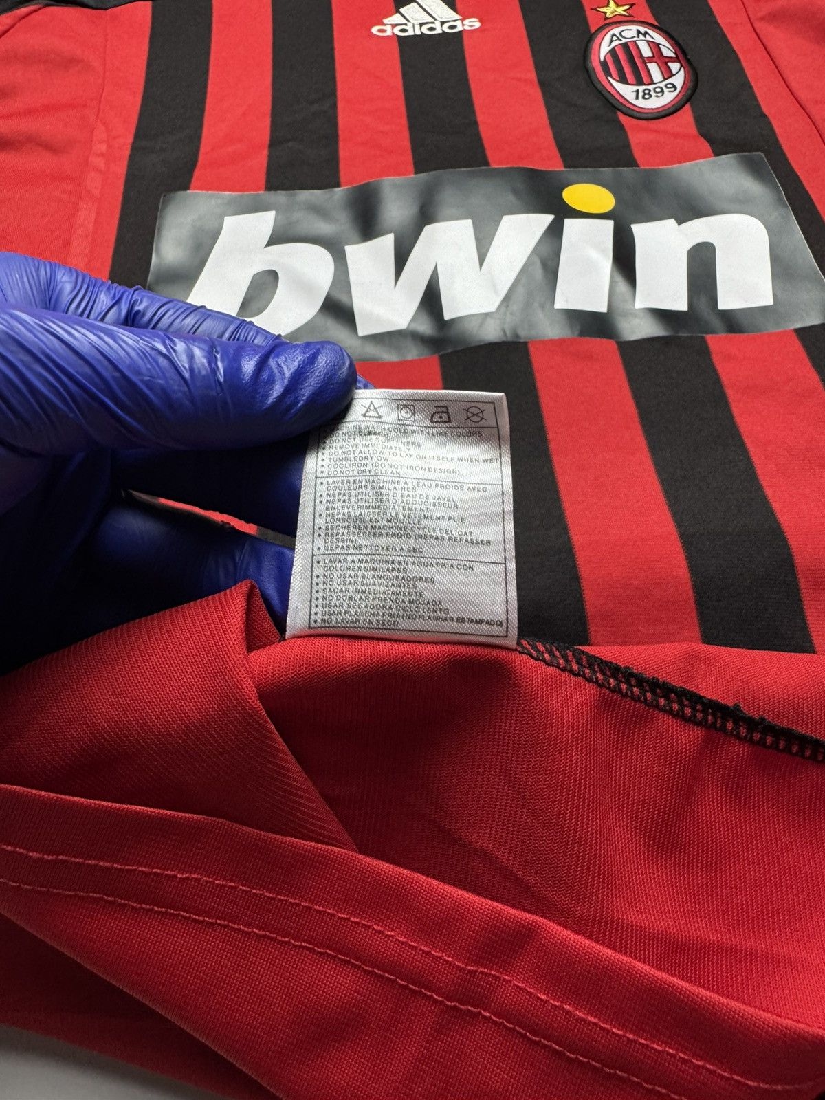 Adidas Vintage 2009/10 AC Milan Home Jersey - Adidas Clima365 Size US XL / EU 56 / 4 - 9 Thumbnail