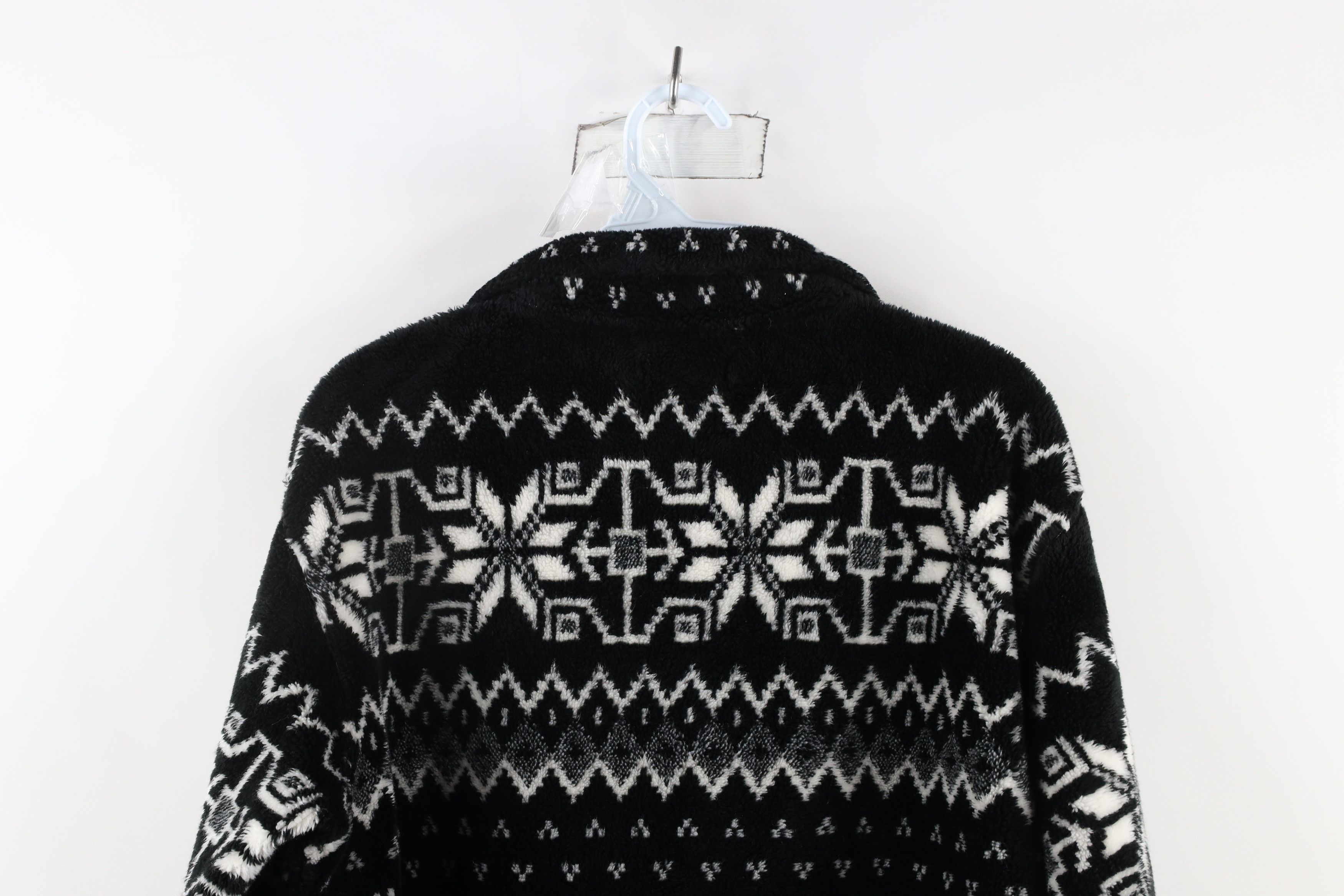 Vintage Vintage 90s Streetwear Fair Isle Fleece Half Zip Sweater Size M / US 6-8 / IT 42-44 - 8 Thumbnail