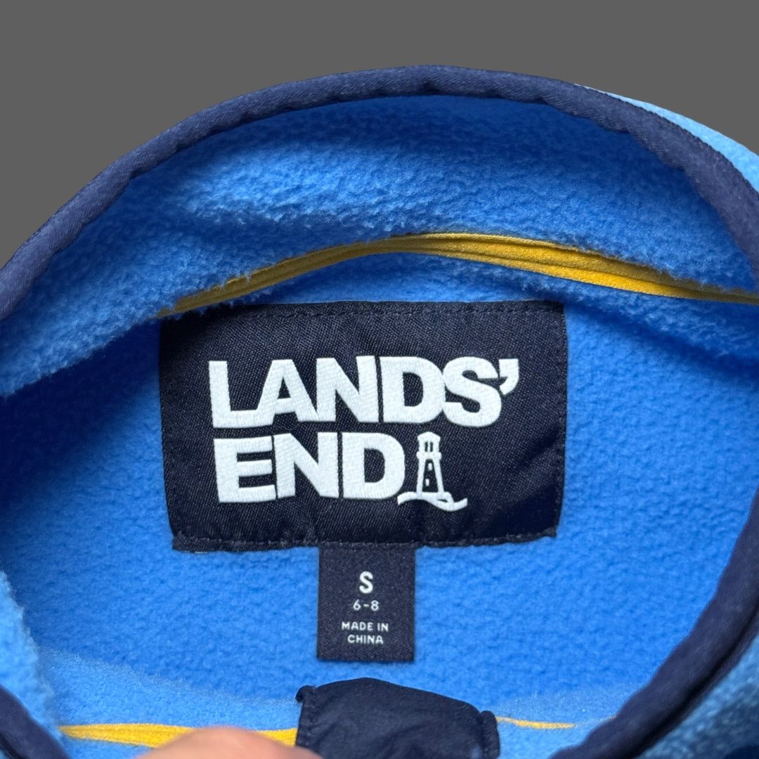 Lands' End Lands' End Heritage Quarter-Snap Fleece Pullover Blue S 6-8 Size S / US 4 / IT 40 - 3 Thumbnail