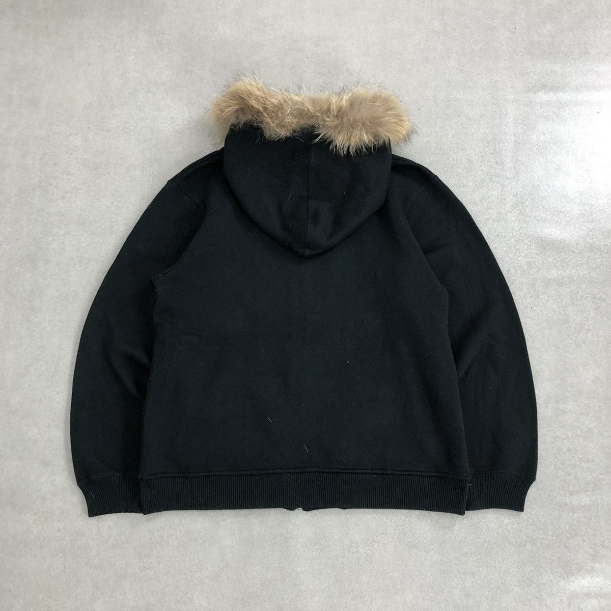 If Six Was Nine 2000s Beaumere Skulls Poem Patch Gothic Punk Fur Zip Hoodie Size US L / EU 52-54 / 3 - 11 Thumbnail