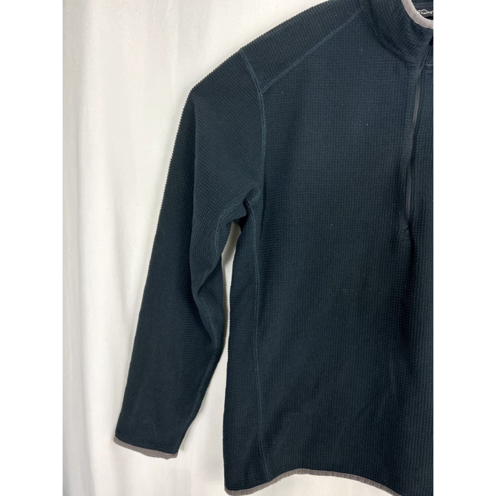 Eddie Bauer Eddie Bauer Pullover Sweater L Navy Blue 1/4 Waffle Polyester Mens L Size US L / EU 52-54 / 3 - 2 Thumbnail