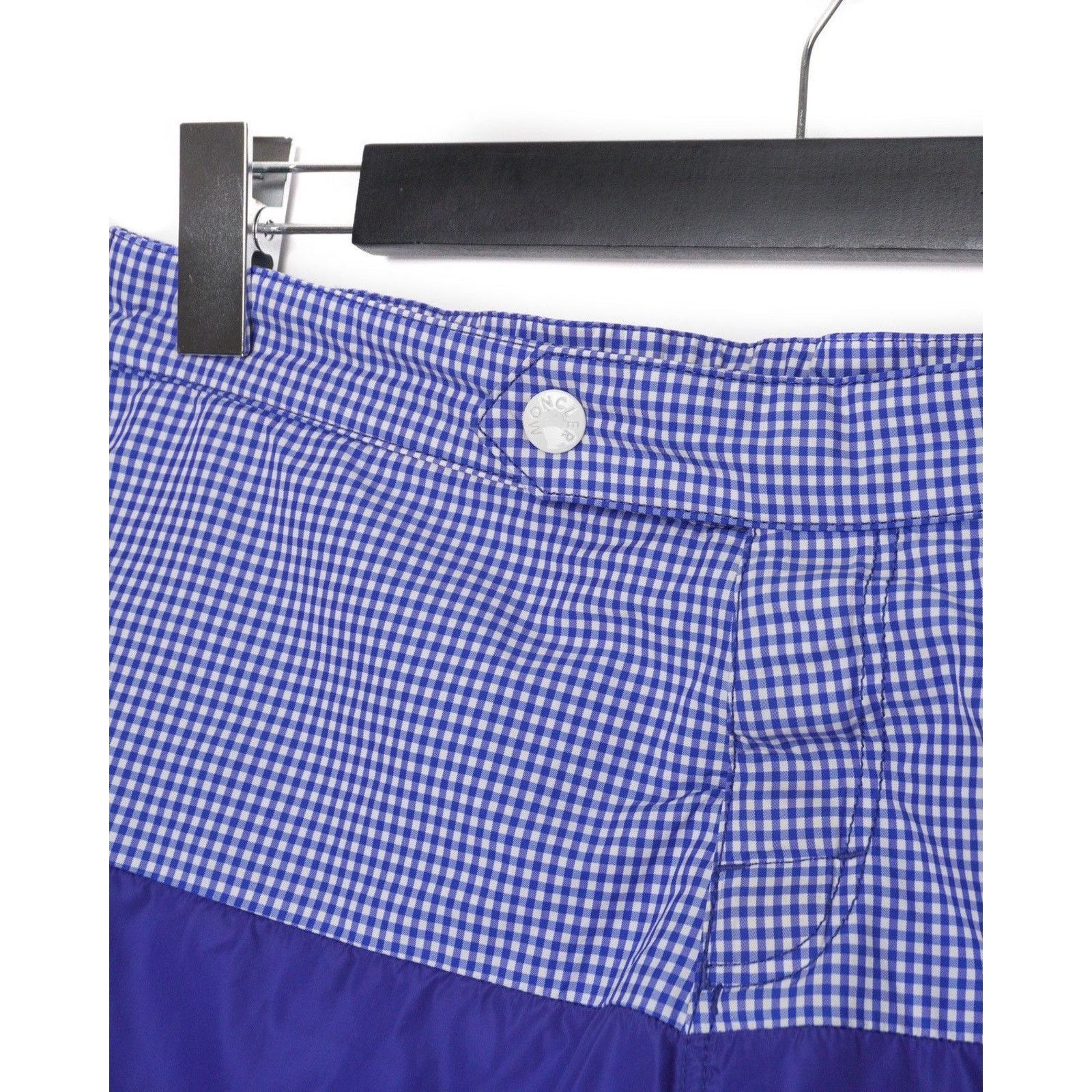 Moncler Moncler Solid Two Tone Nylon Logo Boxer Mare Swim Shorts Size US 32 / EU 48 - 4 Thumbnail