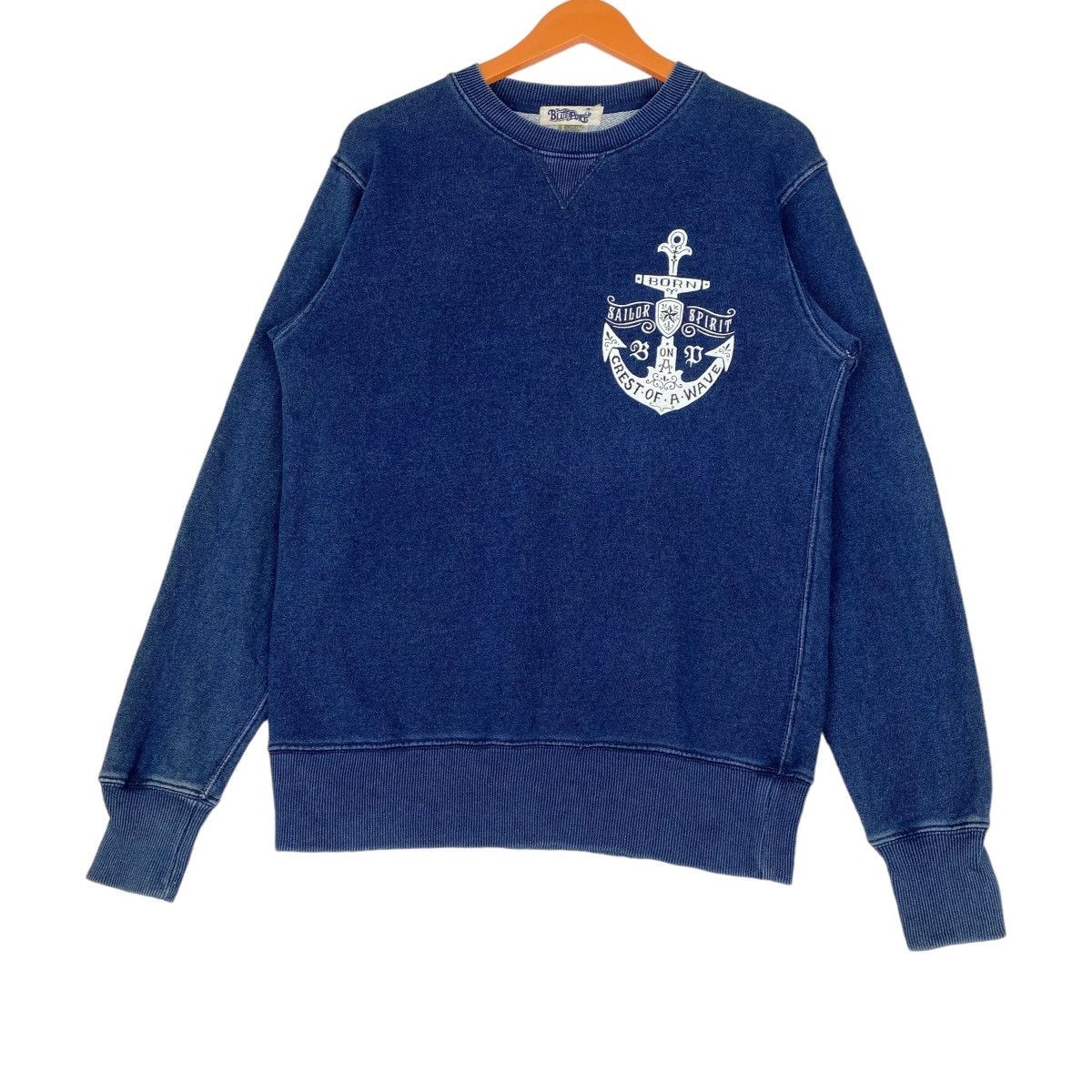 Designer × Vintage The Blue Port Sailor Spirit Sweatshirt Indigo Blue Pullover Size US M / EU 48-50 / 2 - 3 Thumbnail