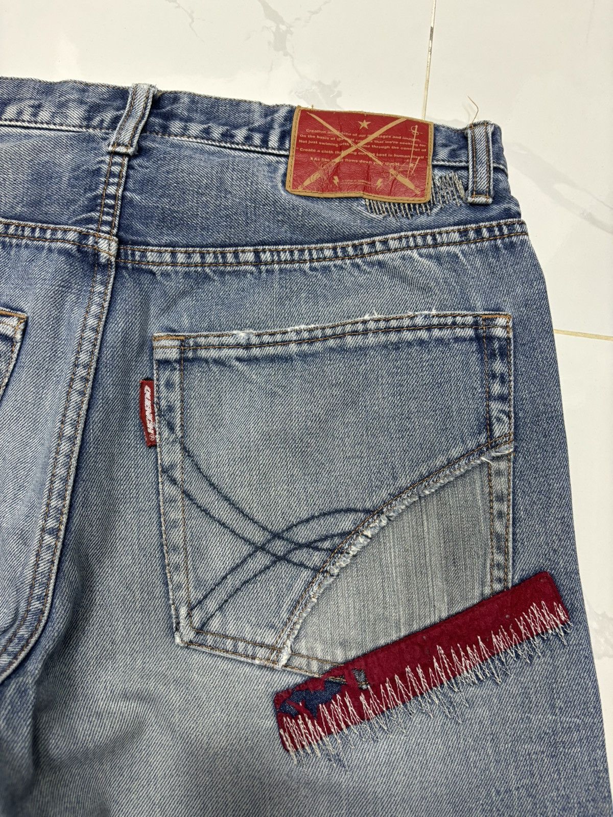 QUENCHLOUD QUENCH JAPAN TECHNICAL DISTRESS PUNK UNDERCOVER DESIGN Size US 32 / EU 48 - 14 Thumbnail