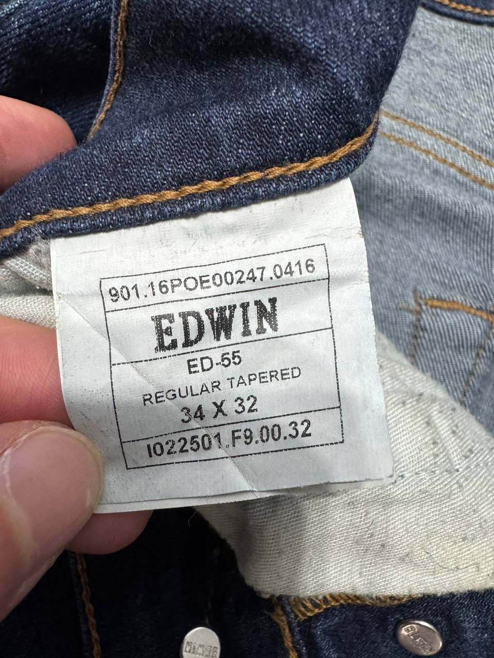 Edwin Edwin ED-55 Ragular Tapered Denim Jeans Size US 34 / EU 50 - 9 Thumbnail