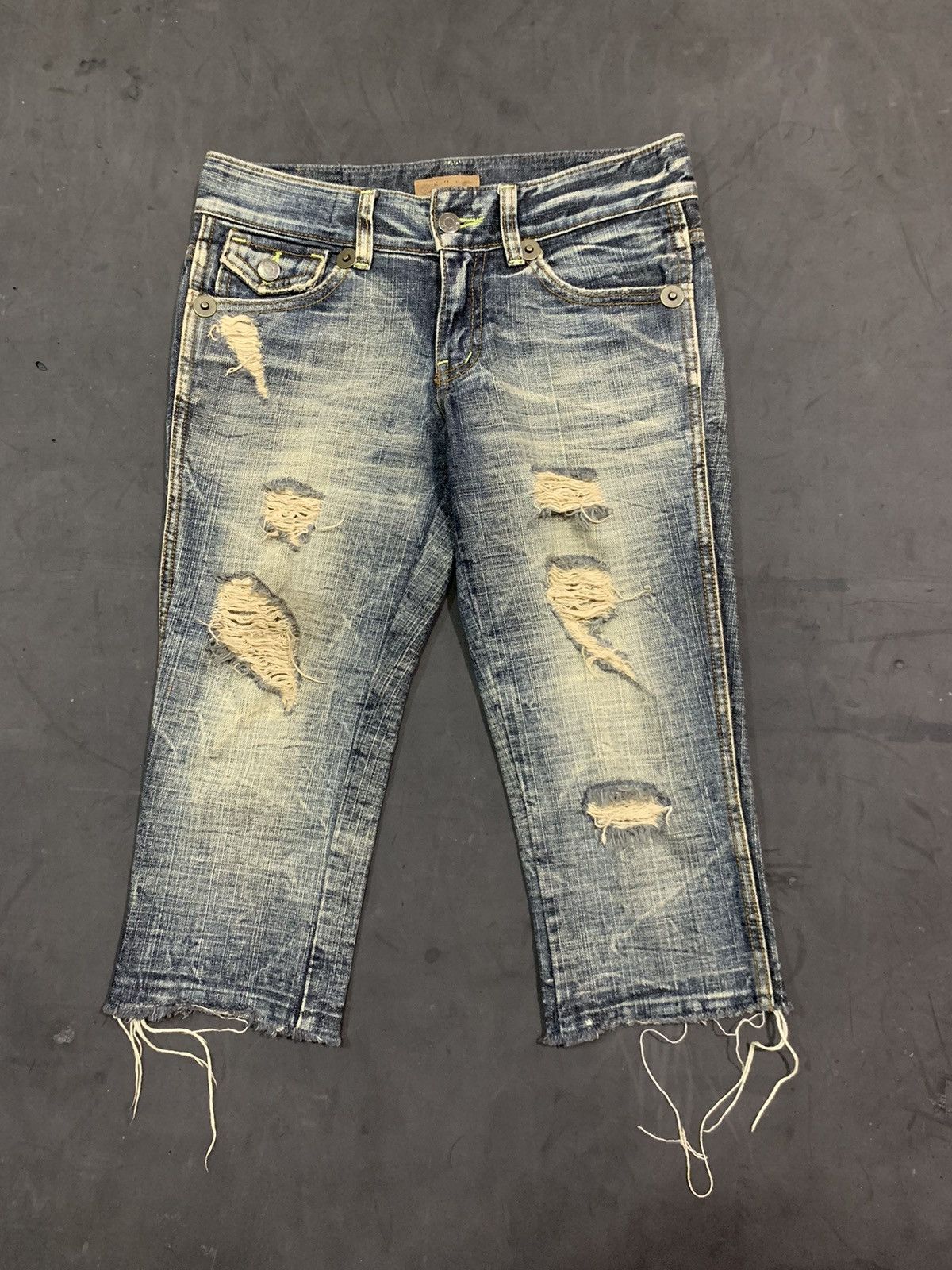 14th Addiction × If Six Was Nine × Le Grande Bleu (L.G.B.) 💸BINDINGOFFER💸G.O.A distressed jeans Size 28" / US 6 / IT 42 - 1 Thumbnail
