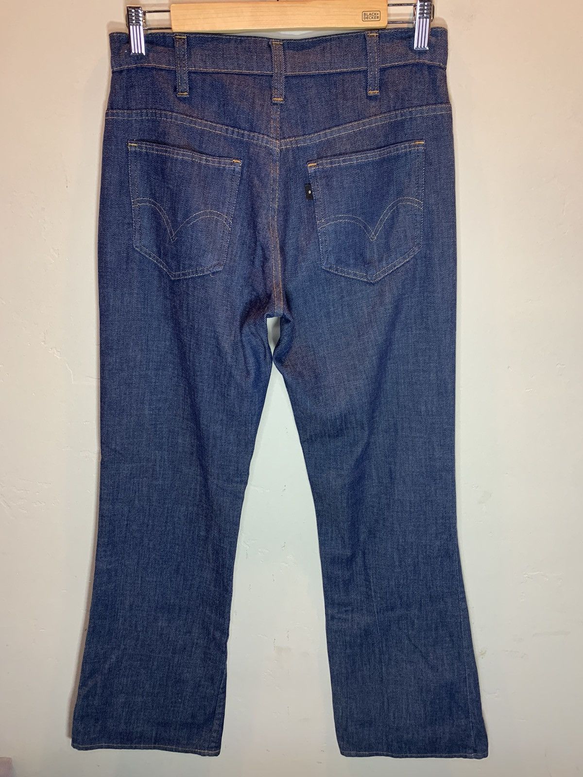 Levi's *RARE* Vintage 70’s Levi’s 646 Blank Black Tab Jeans Talon Size US 32 / EU 48 - 1 Thumbnail