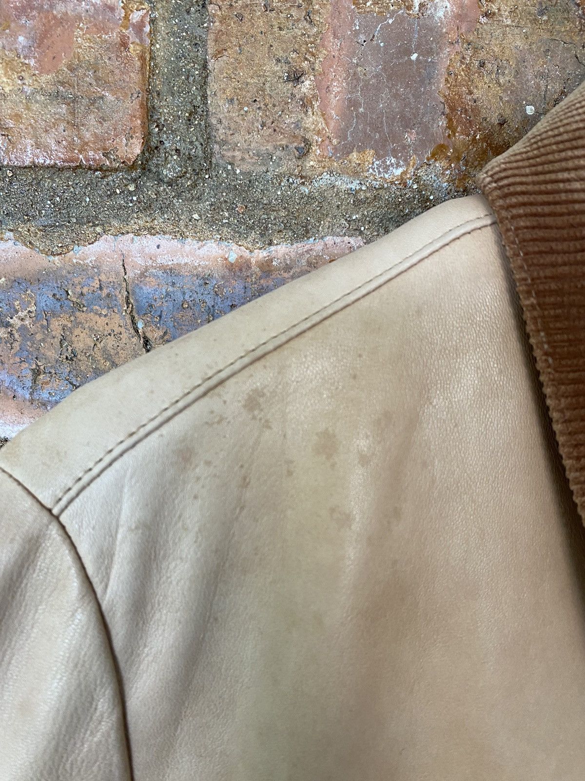 Japanese Brand × Mademoiselle Non Non 1990s Sheepskin Leather Jacket Size M / US 6-8 / IT 42-44 - 12 Thumbnail