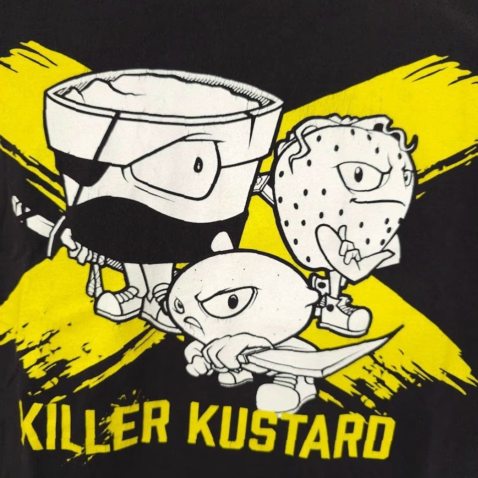 Vintage Killer Kustard T Shirt Mens 2XL Vapetasia Vape Flavor Black Cotton Crew Neck Short Sleeve T-Shirt Mens 2XL Size US XXL / EU 58 / 5 - 3 Thumbnail