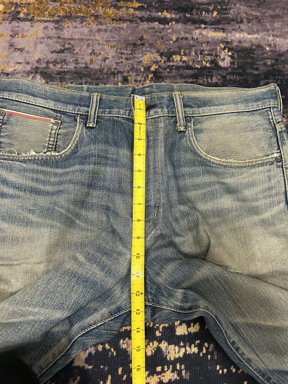 Edwin Vintage Edwin Japan Distressed Buckle Back Selvedge Jeans Size US 36 / EU 52 - 18 Thumbnail