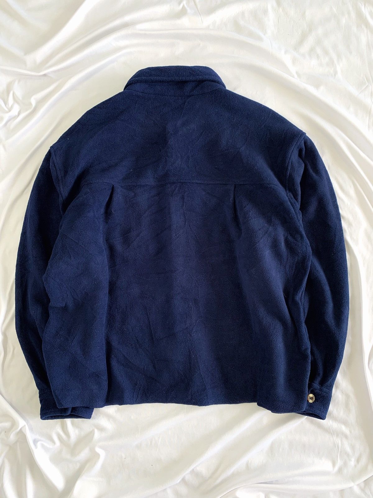 Vintage Vintage cropped outer fleece button up shirt japan Size US L / EU 52-54 / 3 - 5 Thumbnail