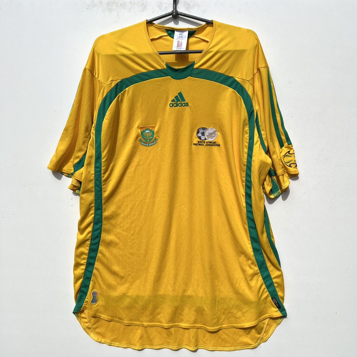 Adidas 2006 Adidas South Africa Soccer Jersey T-Shirt Football Size US XXL / EU 58 / 5 - 1 Thumbnail