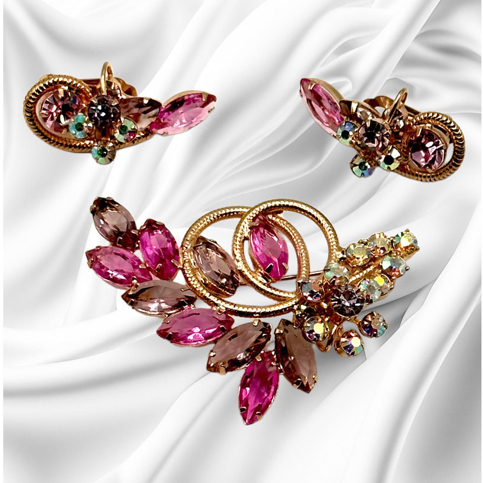 Alexander Julian JULIANA D&E Gorgeous Set of Book Listed Brooch and Earrings Size ONE SIZE - 1 Thumbnail