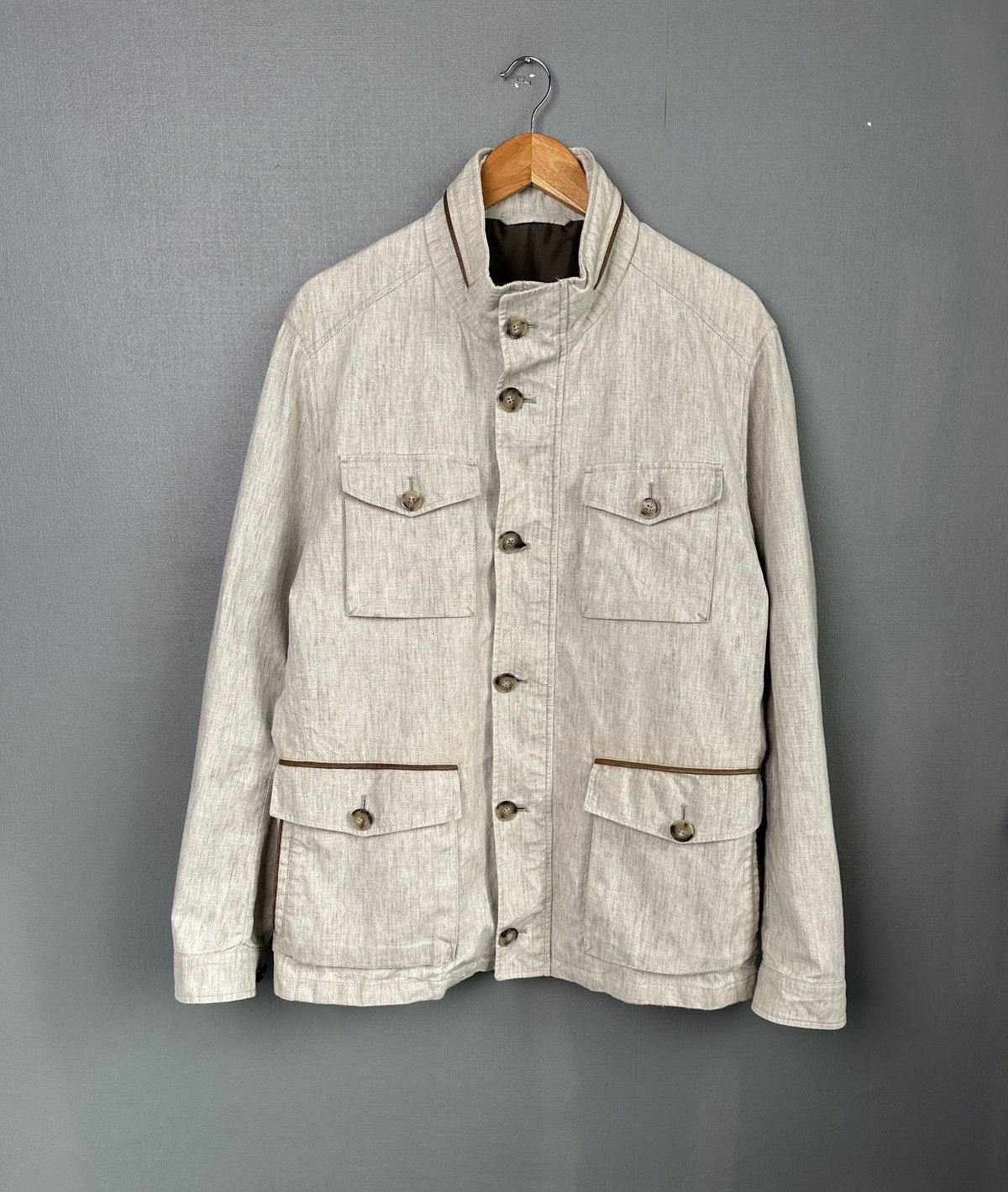 Hackett HACKETT MAYFAIR Storm System Linen Field Jacket Men’s XL Size US XL / EU 56 / 4 - 1 Thumbnail