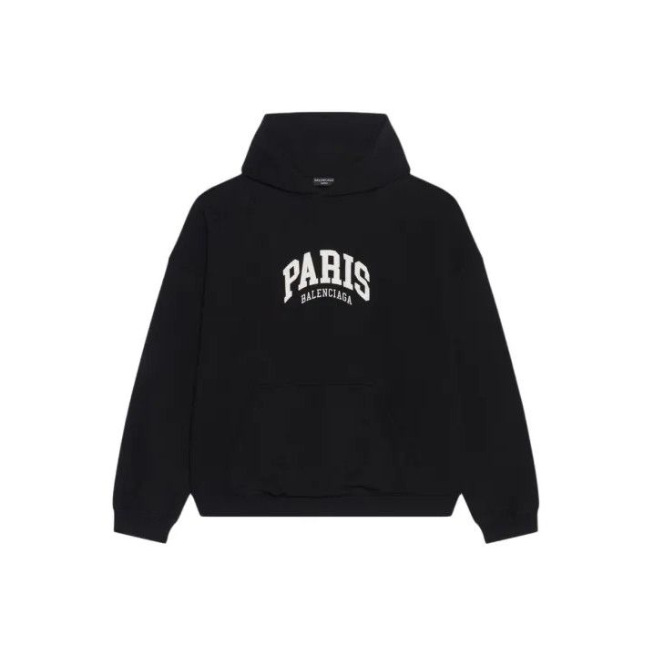 Balenciaga Balenciaga Black Logo Embroidered Hoodie Size US M / EU 48-50 / 2 - 1 Thumbnail