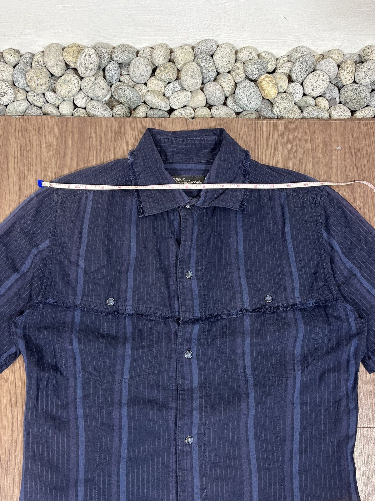 L7 Real Hip L7 Real Hip Curved Striped S/S Button Shirt Size US M / EU 48-50 / 2 - 9 Thumbnail