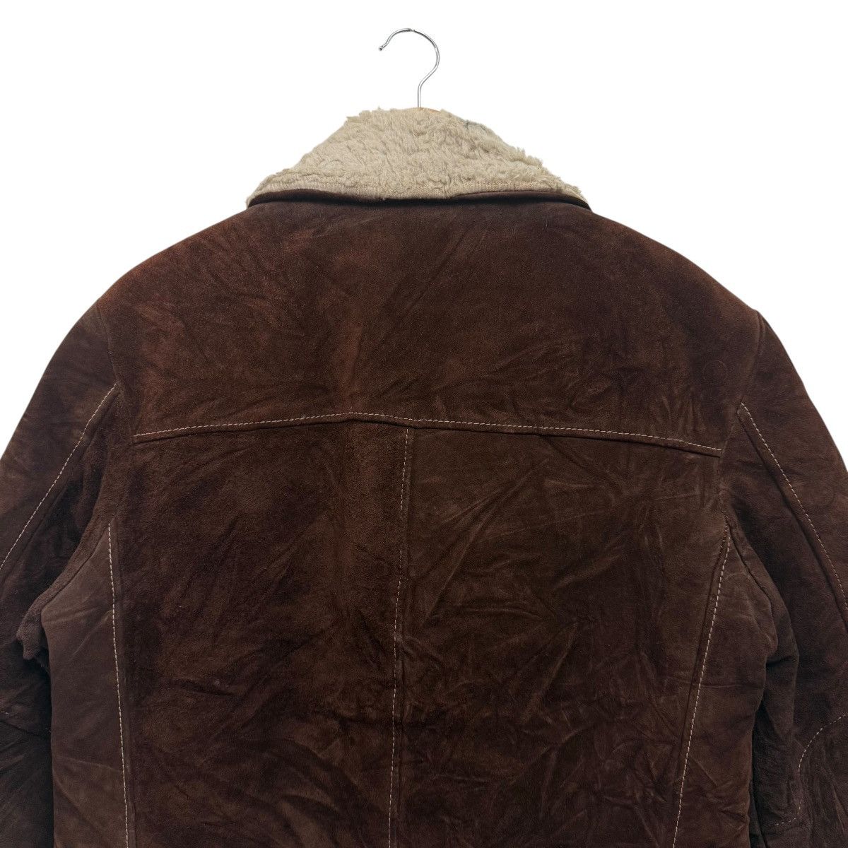 Towncraft Vintage 70s Jc Penny Suede Leather Jacket Sherpa Lining Size US L / EU 52-54 / 3 - 8 Thumbnail
