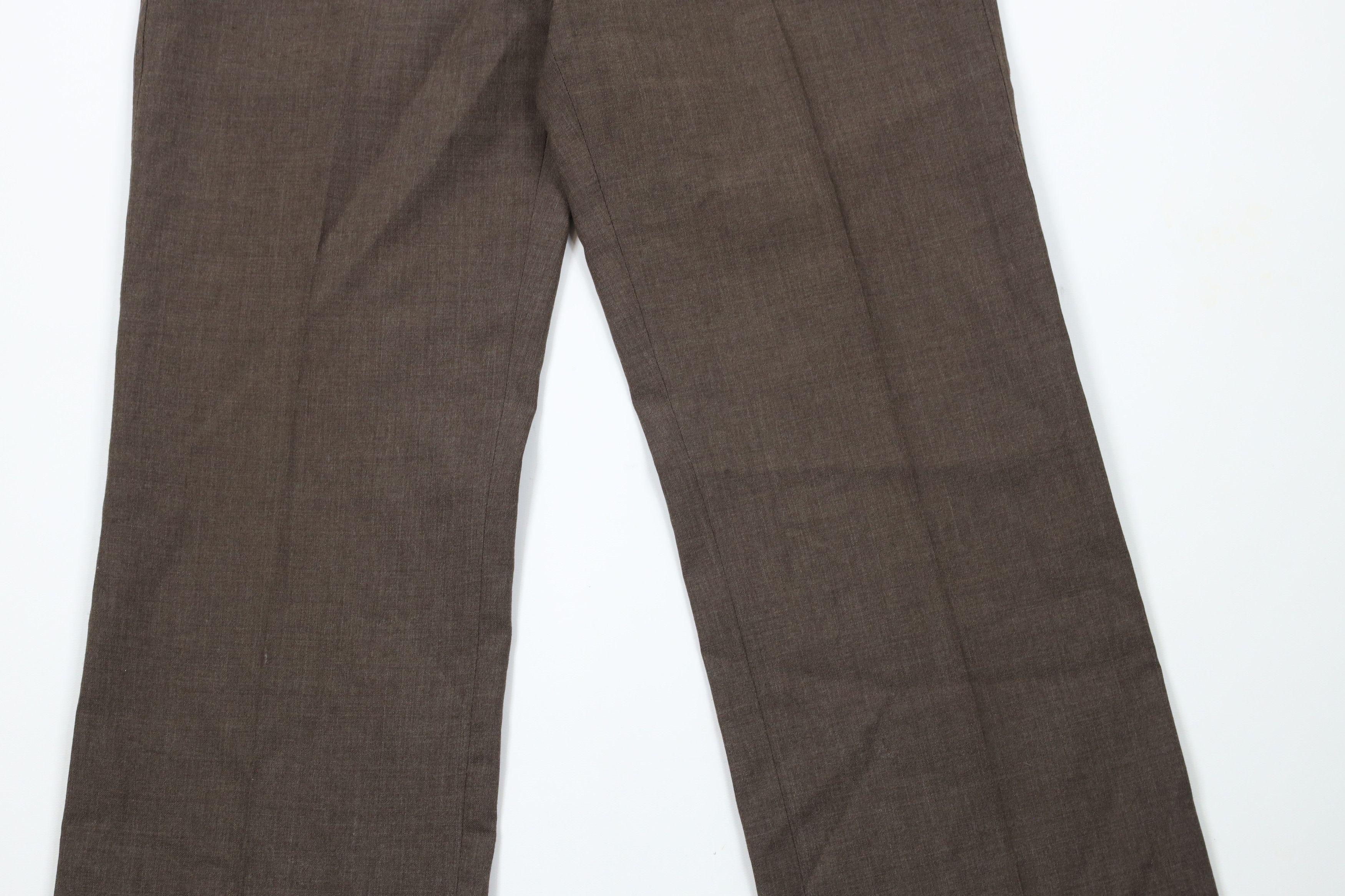 Vintage Vintage 70s Streetwear Wool Wide Leg Chino Pants Brown Size US 30 / EU 46 - 3 Thumbnail