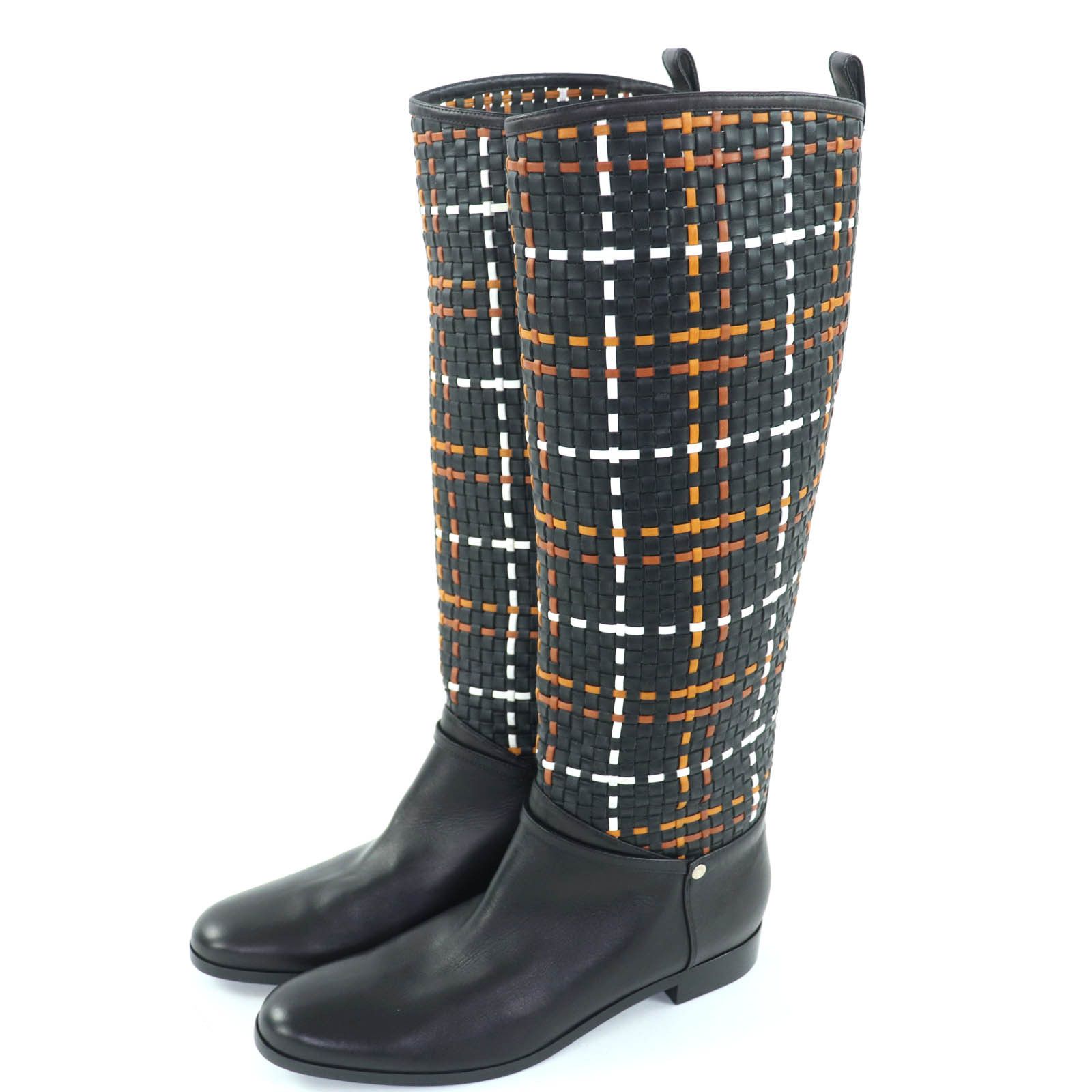 Hermes Hermes Hermès 37.5 Leather Boots Leather Shoes DUTY FREE for USA Size ONE SIZE - 1 Thumbnail