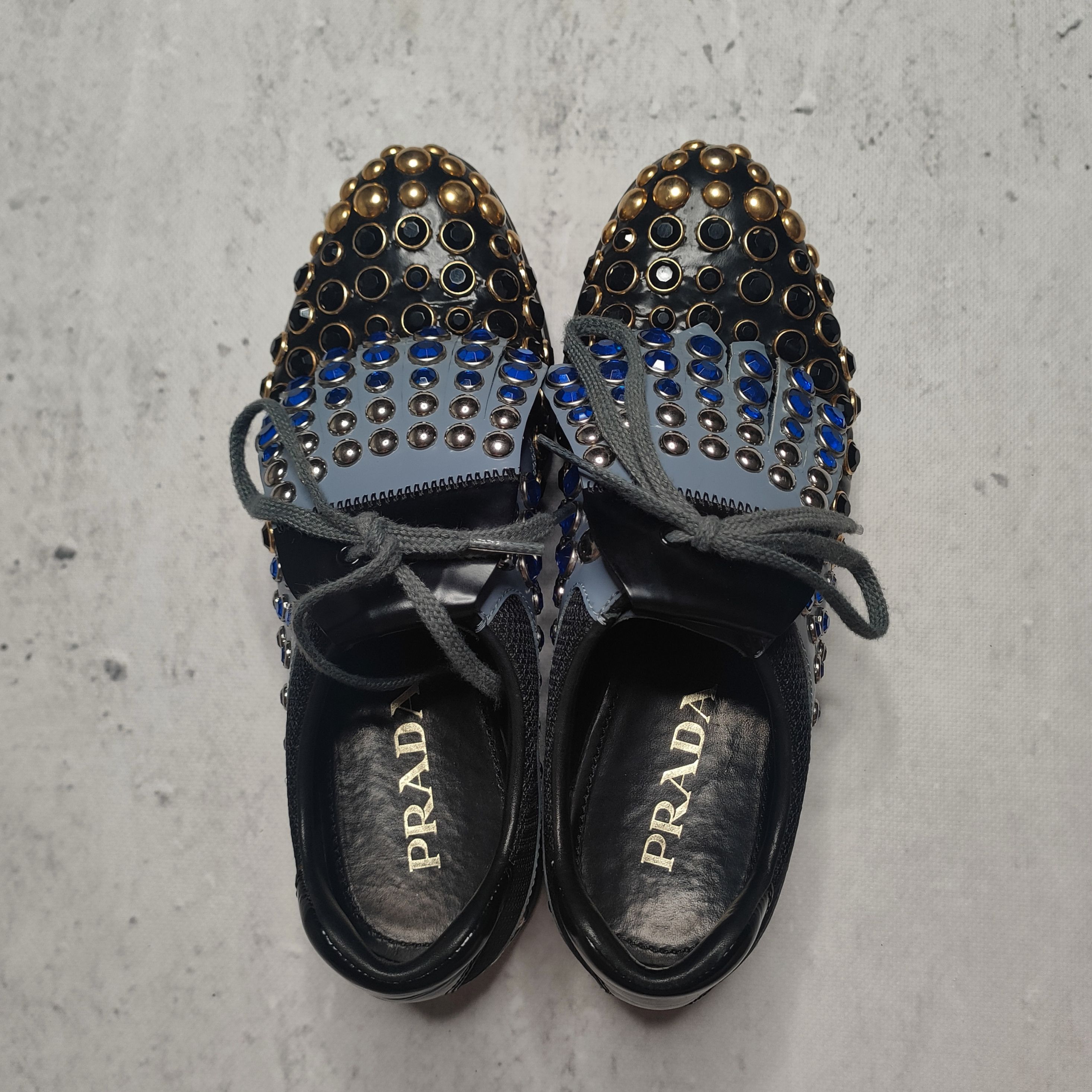 Prada Prada SS2012 runway rhinestone studded golf soccer shoes Size US 9 / IT 39 - 3 Thumbnail