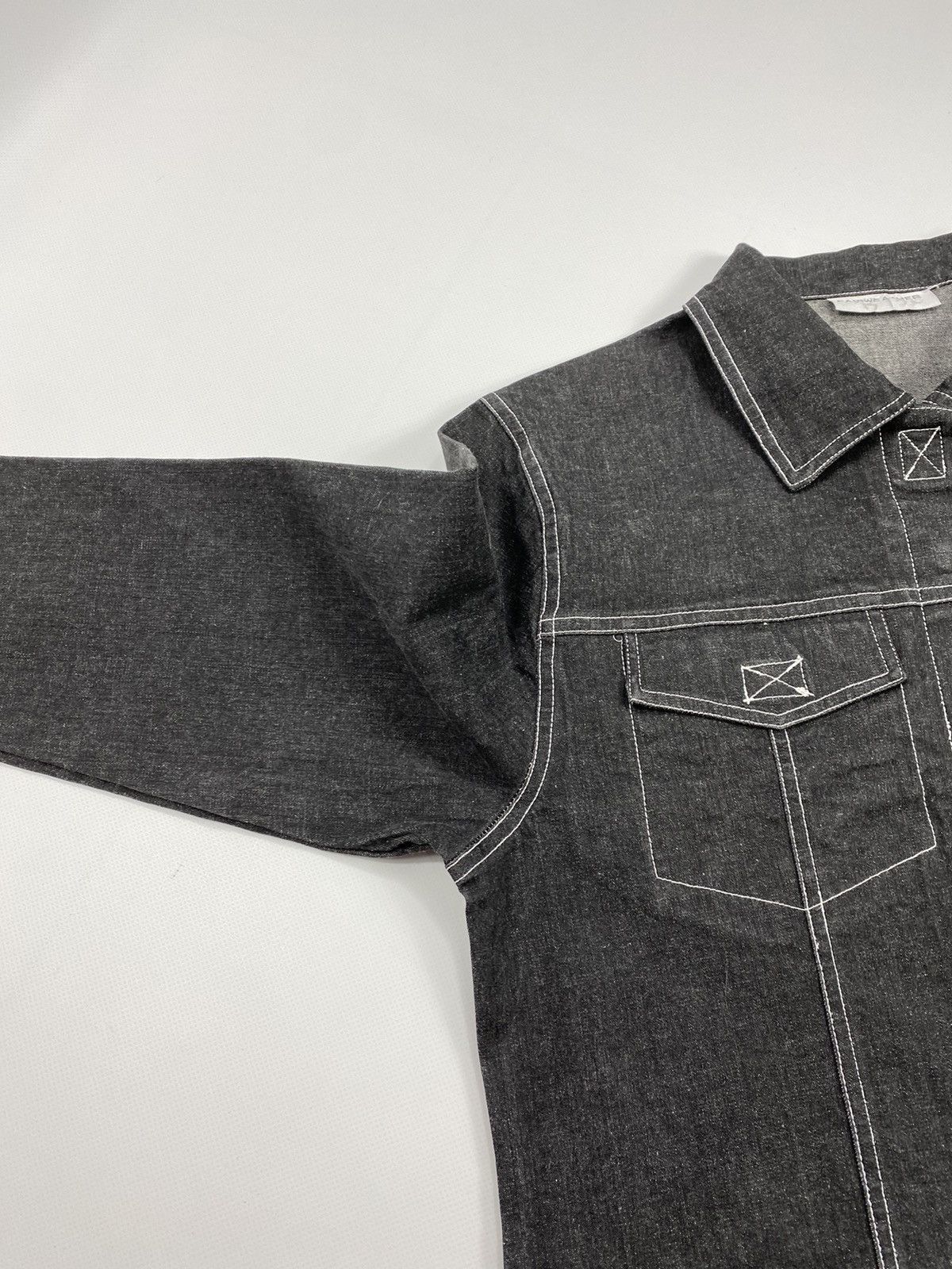 Vintage 🔥LASTDROP🔥 Vintage Y2K Sketch Light Denim Graphit Trucker Size L / US 10 / IT 46 - 9 Thumbnail