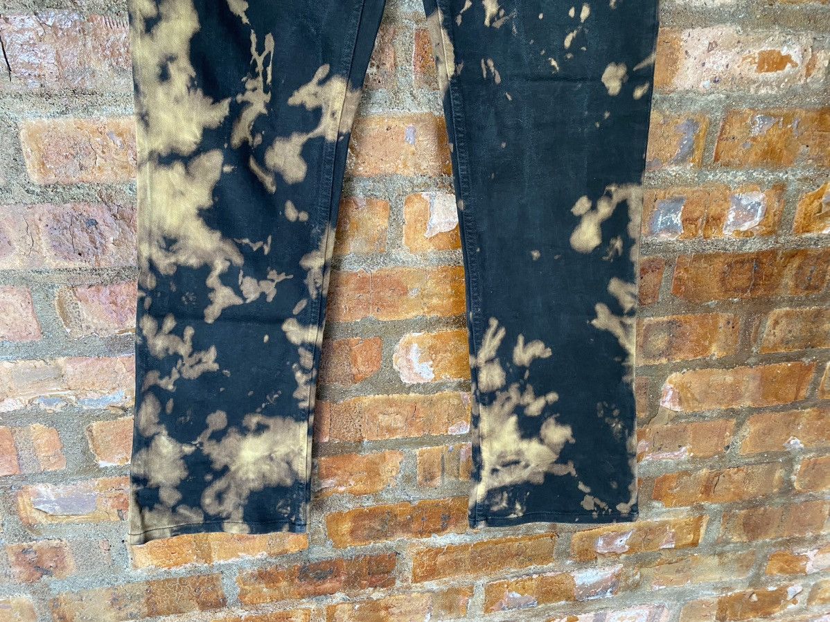 Japanese Brand × KMRii × Shellac SHELLAC Japan Bleach Wash black flare pants Size US 33 - 5 Thumbnail