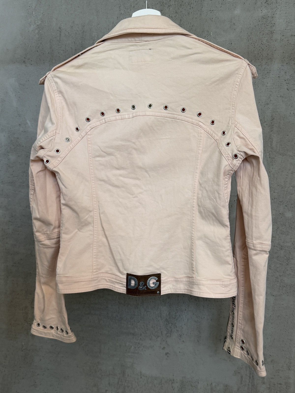 Dolce & Gabbana Dolce & Gabbana Eyelet Biker Jacket 2004 Size M / US 6-8 / IT 42-44 - 2 Thumbnail