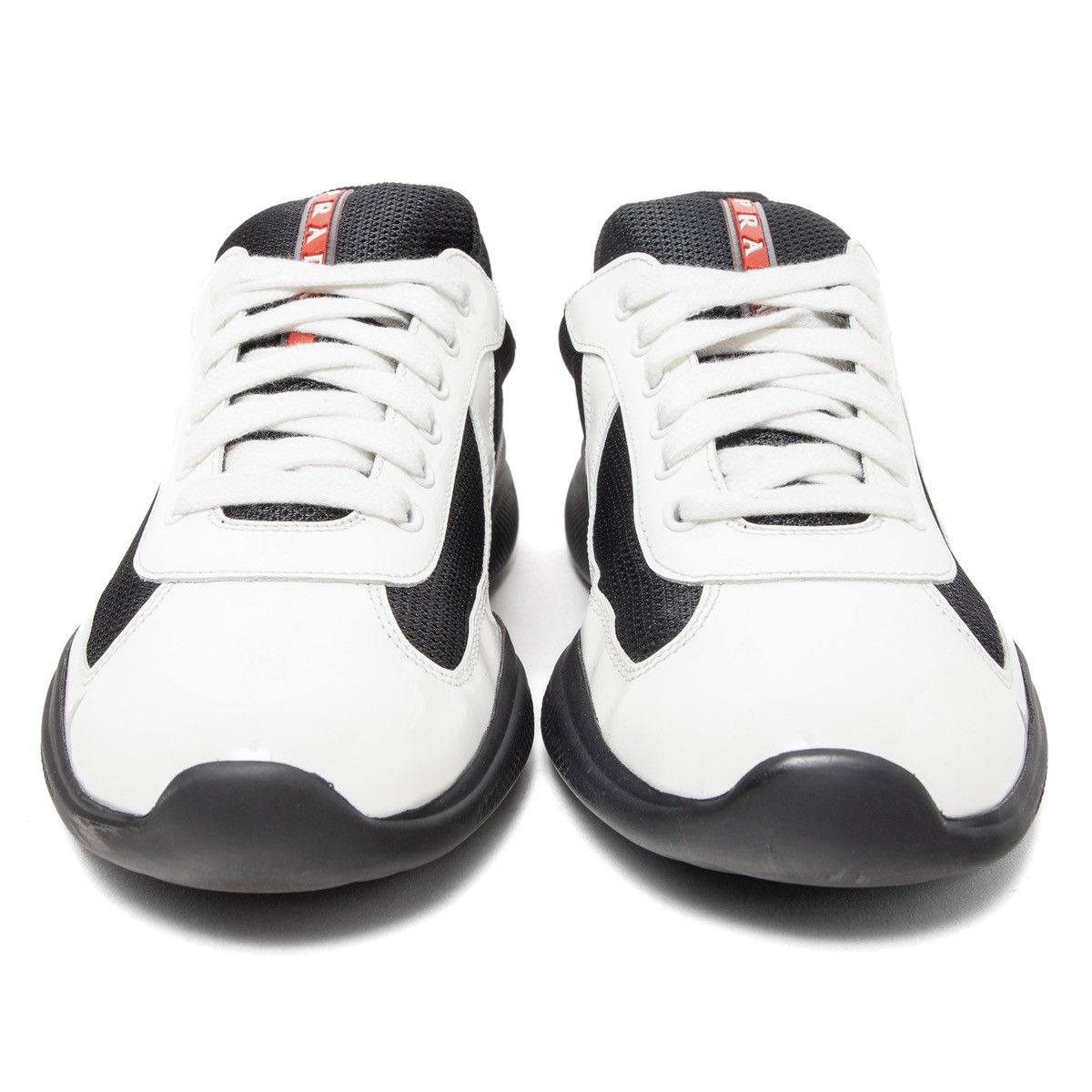 Prada Americas's Cup Sneaker Low White Red Size US 8 / EU 41 - 5 Thumbnail