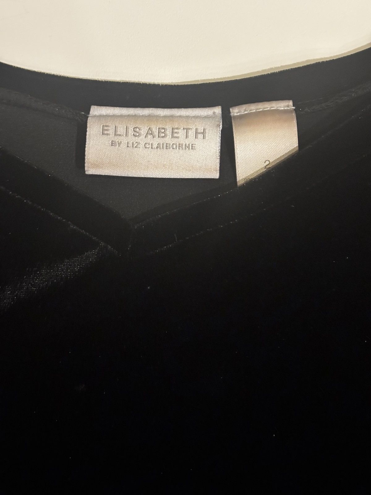 Liz Claiborne Womens black velvet Suit.ws4719 Size XL / US 12-14 / IT 48-50 - 10 Thumbnail