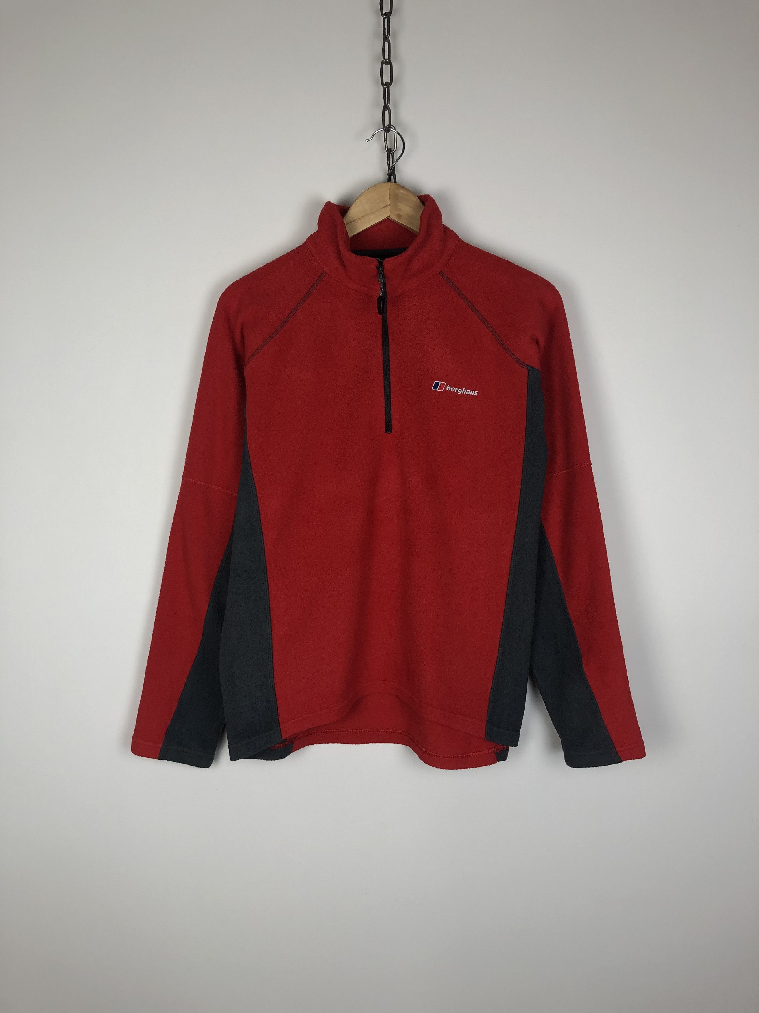 Berghaus Berghaus Fleece Pullover 1/4 Zip Red size M Size US M / EU 48-50 / 2 - 1 Thumbnail