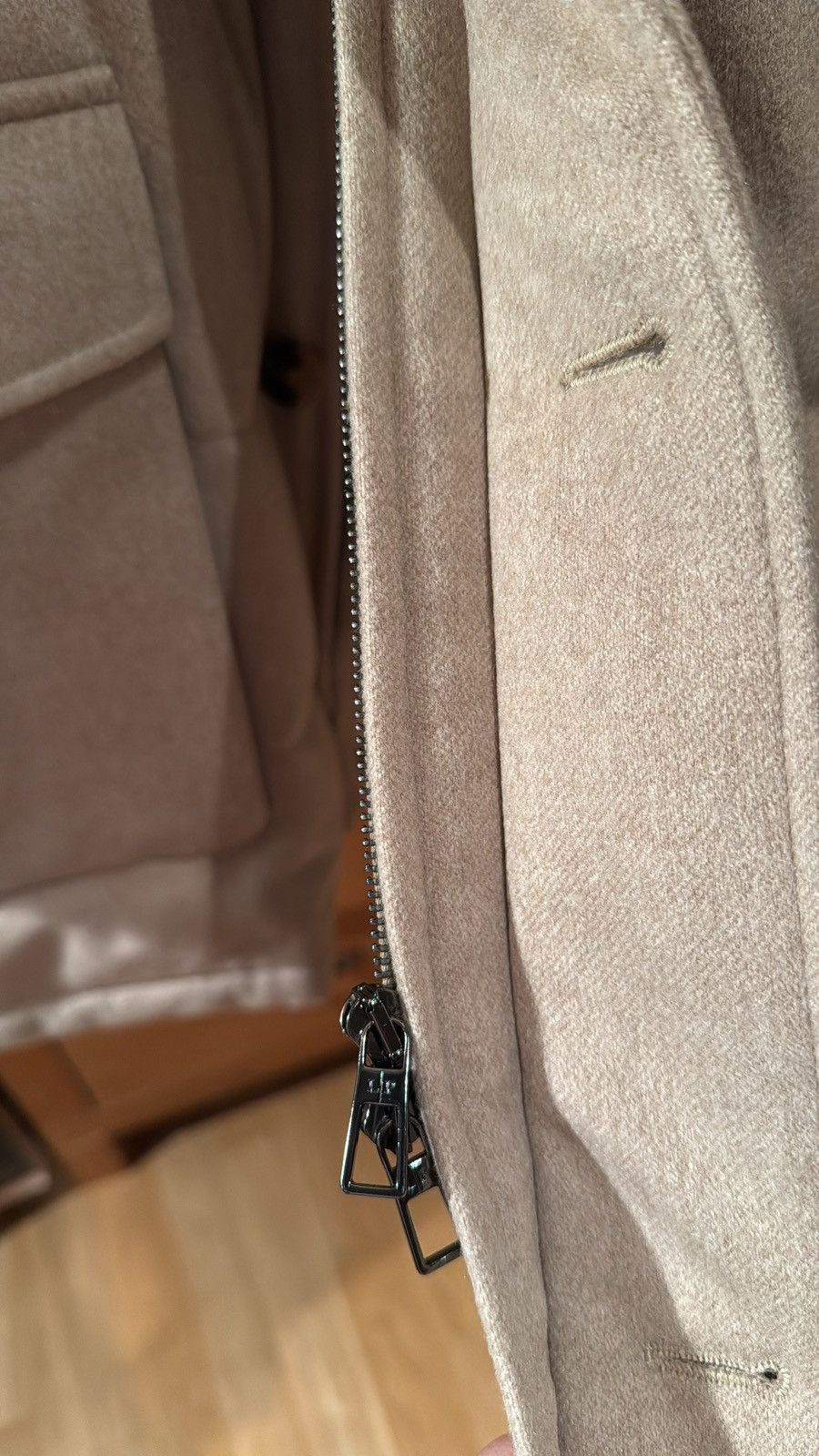 Loro Piana Loro Piana cashmere parka jacket with fur hood Size US XXL / EU 58 / 5 - 6 Thumbnail