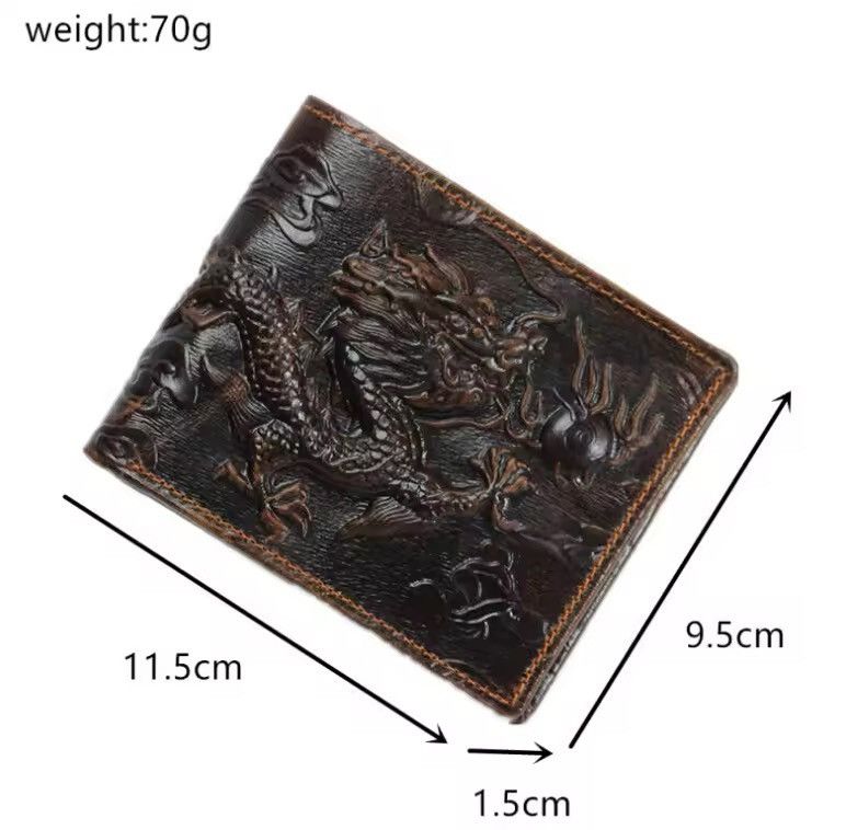 Japanese Brand × Vintage Dragon Vintage Retro PU Leather Wallet Size ONE SIZE - 3 Thumbnail